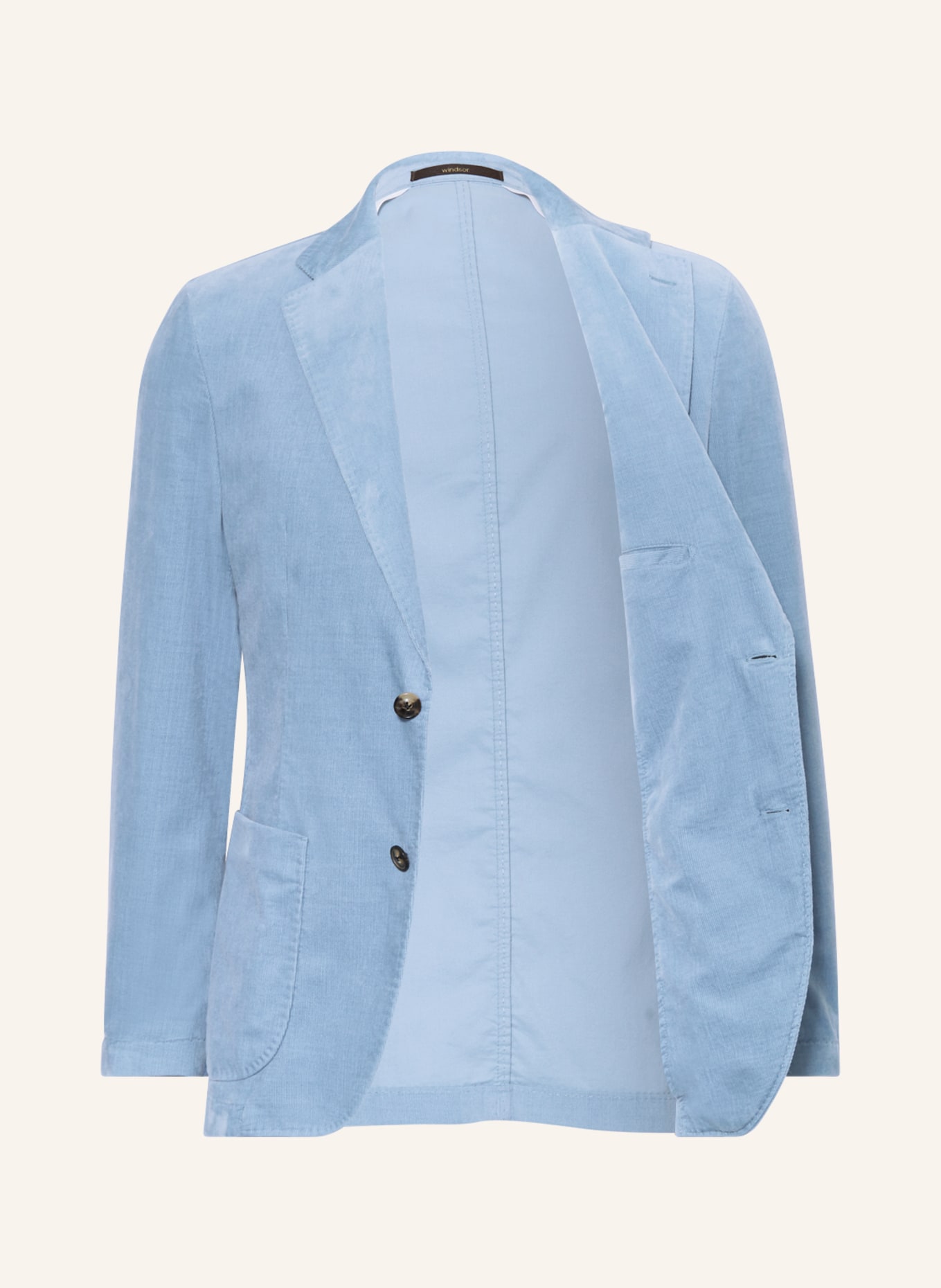 windsor. Suit jacket GIRO shaped fit in corduroy, Color: LIGHT BLUE (Image 4)