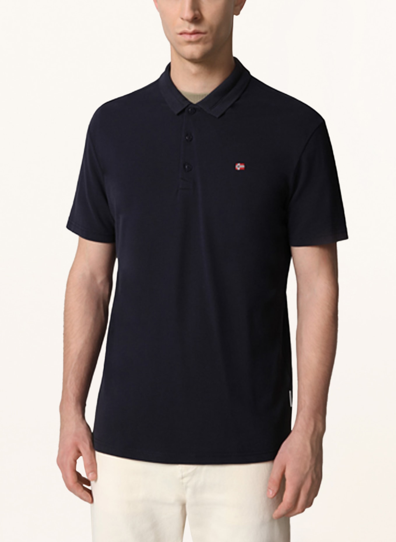 NAPAPIJRI Piqué polo shirt EALIS, Color: DARK BLUE (Image 2)