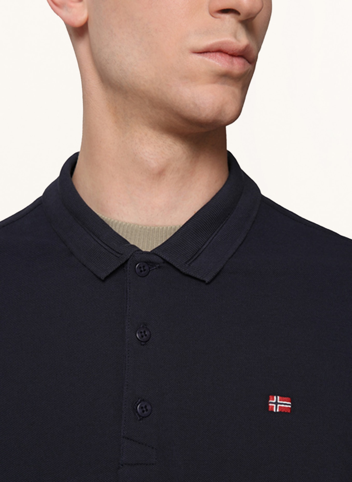 NAPAPIJRI Piqué polo shirt EALIS, Color: DARK BLUE (Image 4)