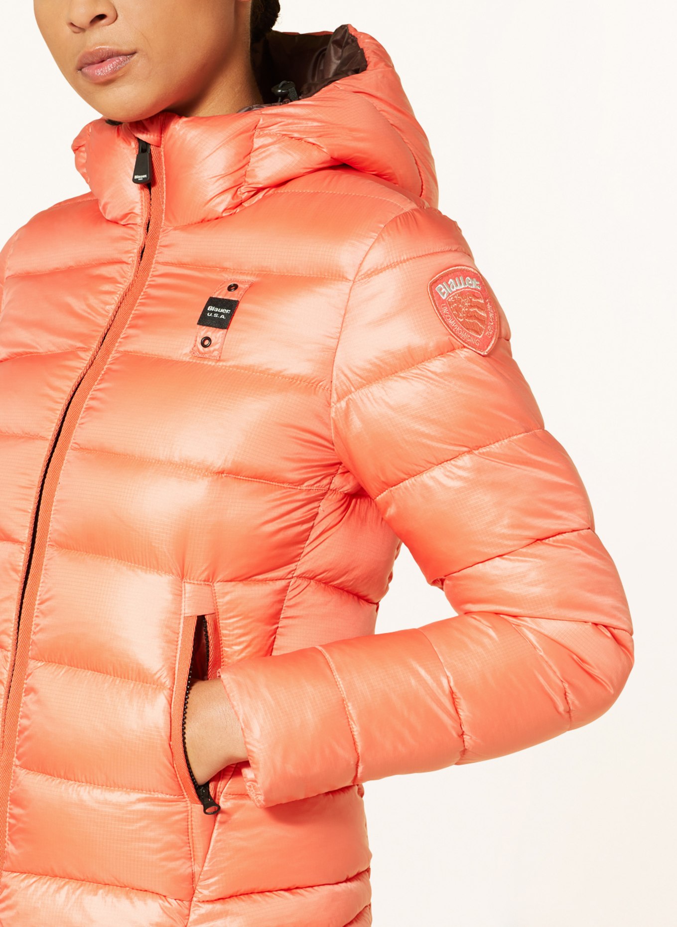 Blauer Quilted jacket with DUPONT™ SORONA® insulation, Color: SALMON (Image 5)