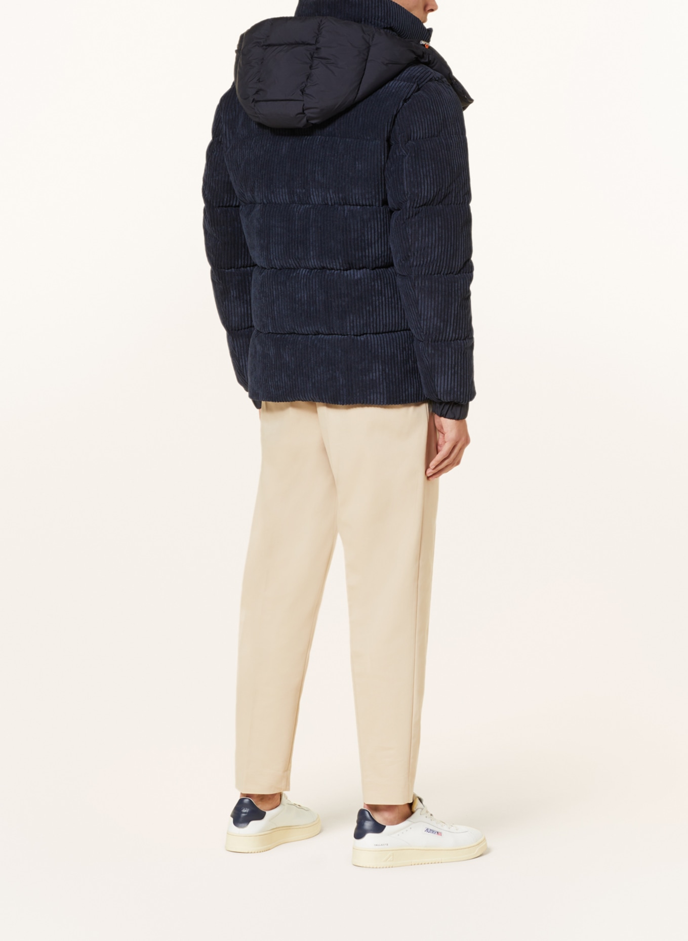 SAVE THE DUCK Quilted jacket ALBUS made from corduroy, Color: DARK BLUE (Image 3)
