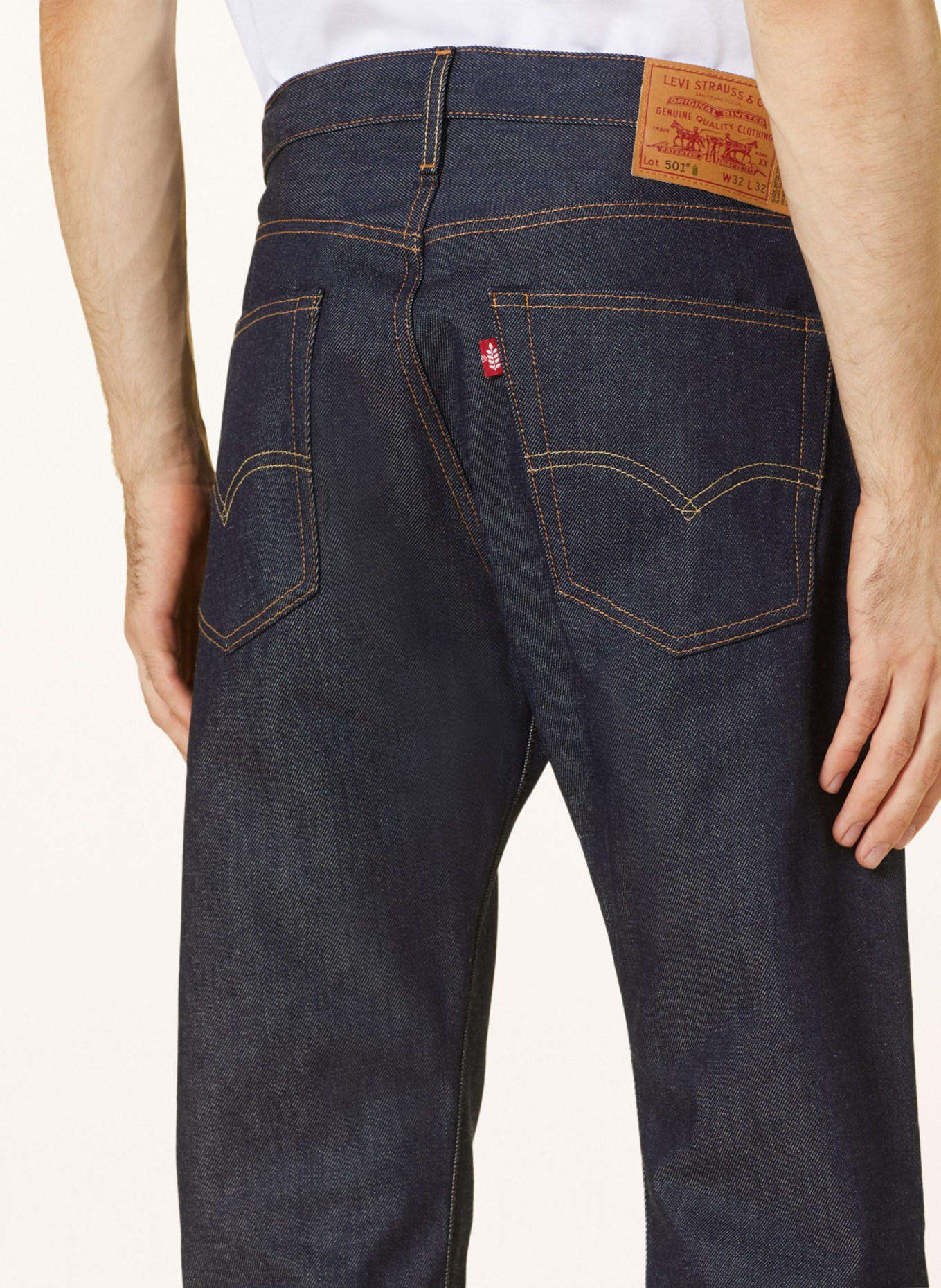 Levi's® Jeans 501 Straight Fit, Farbe: 77 Dark Indigo - Flat Finish (Bild 6)