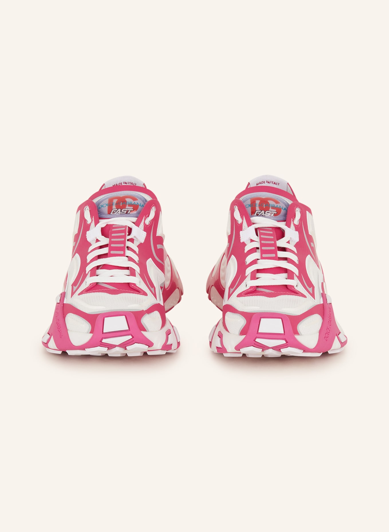 DOLCE & GABBANA Sneakers, Color: WHITE/ PINK (Image 3)