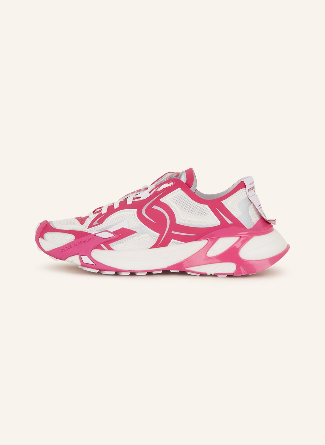 DOLCE & GABBANA Sneakers, Color: WHITE/ PINK (Image 4)