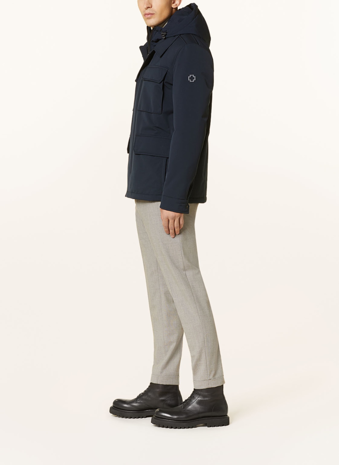 STRELLSON Jacket BELLUNO 2.0 with detachable trim, Color: DARK BLUE (Image 4)