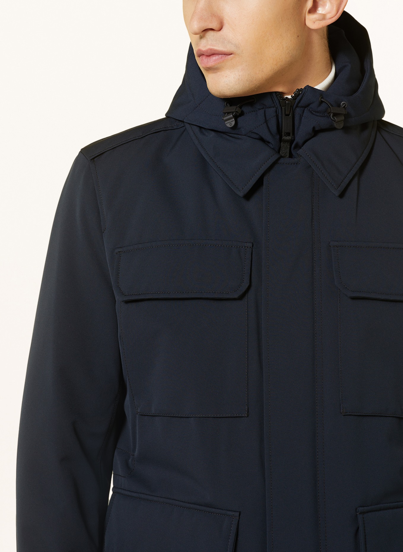 STRELLSON Jacket BELLUNO 2.0 with detachable trim, Color: DARK BLUE (Image 5)
