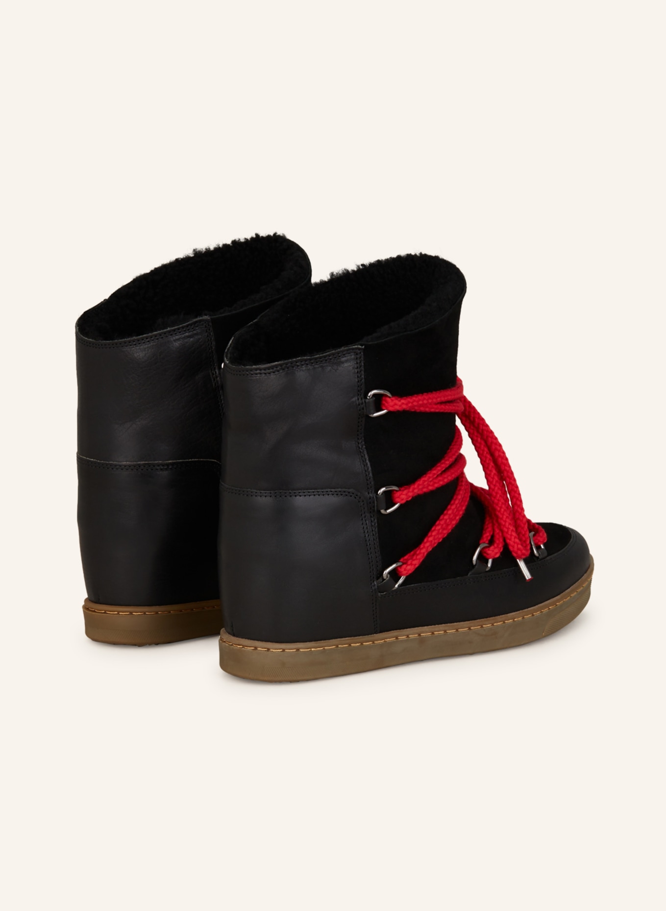 ISABEL MARANT Boots, Color: BLACK/ RED (Image 2)