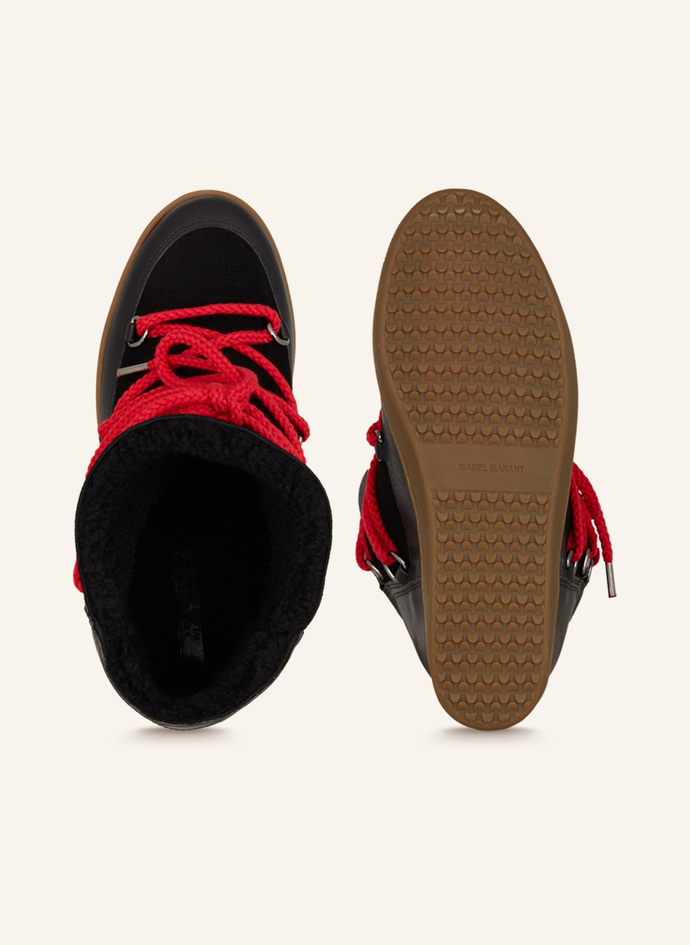 ISABEL MARANT Boots, Color: BLACK/ RED (Image 5)