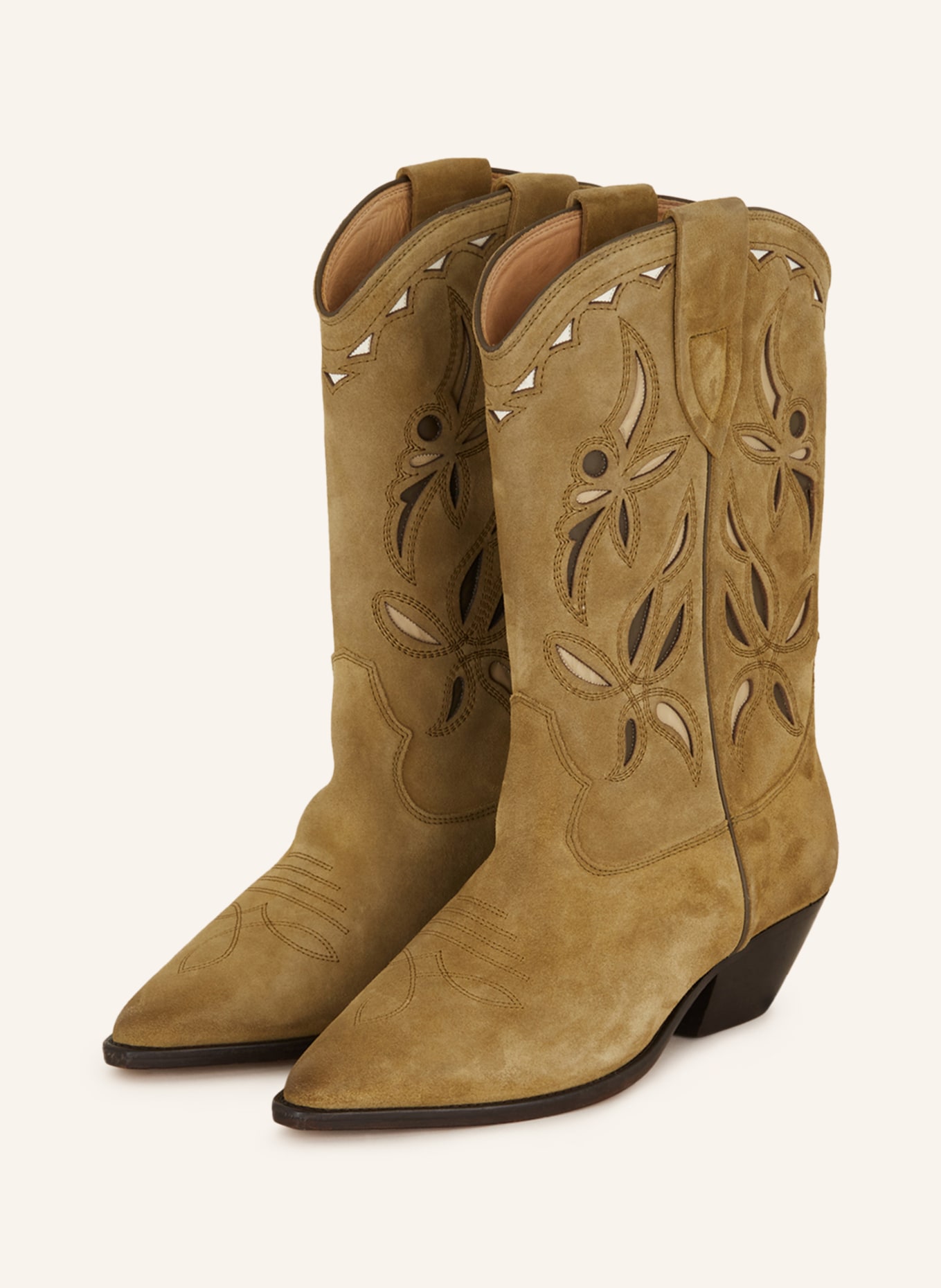 ISABEL MARANT Cowboy Boots DUERTO, Color: LIGHT GREEN (Image 1)