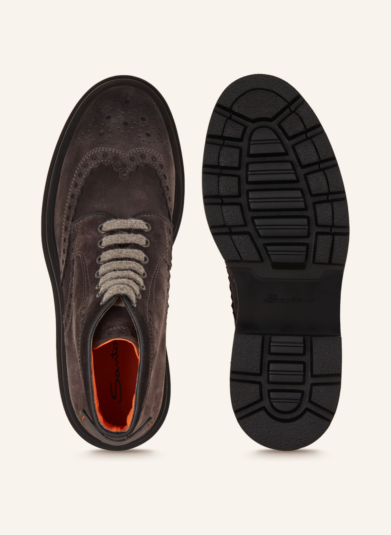 Santoni Lace-up boots, Color: GRAY (Image 5)