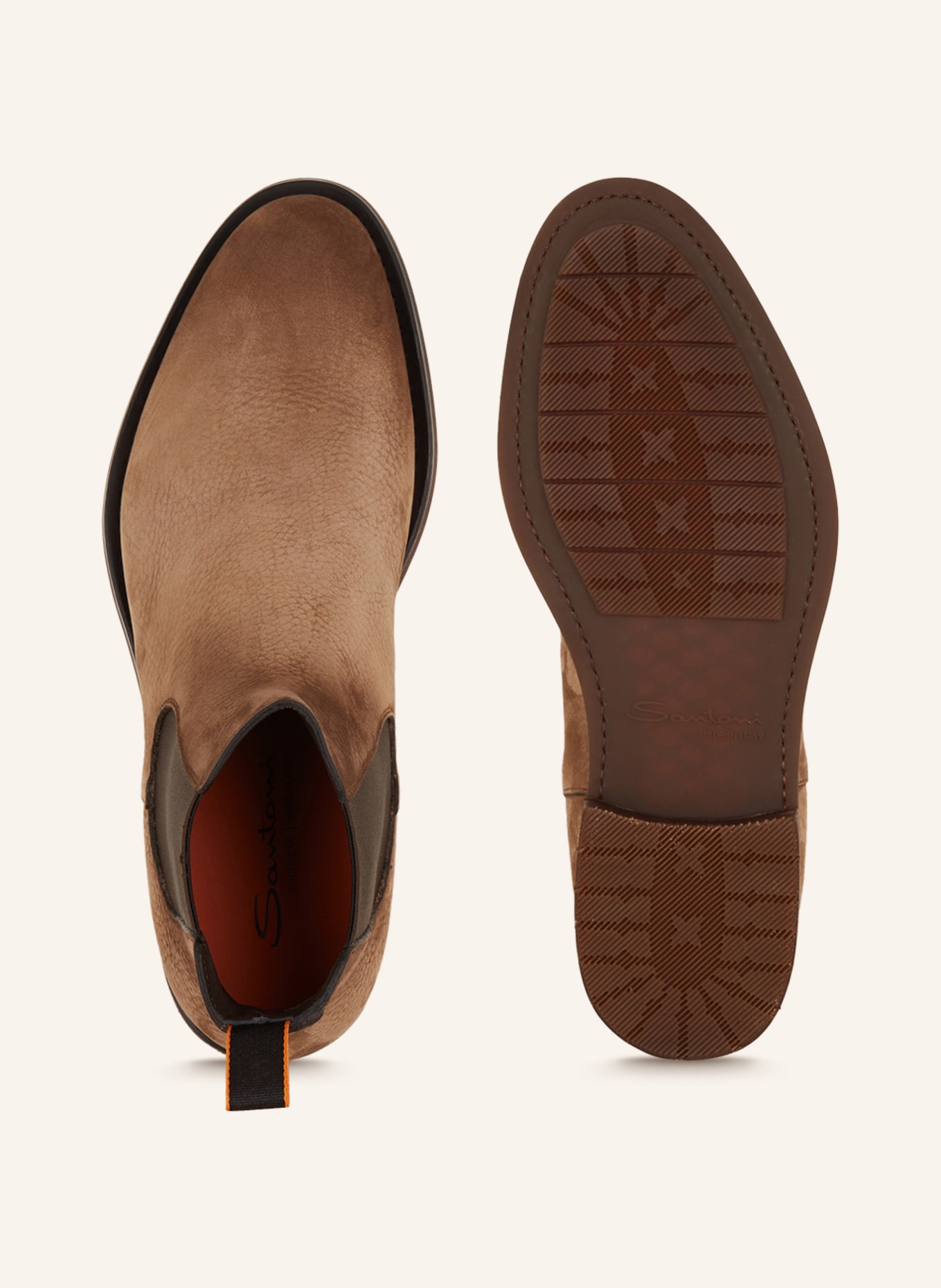 Santoni Chelsea boots ENVER, Color: BEIGE (Image 5)