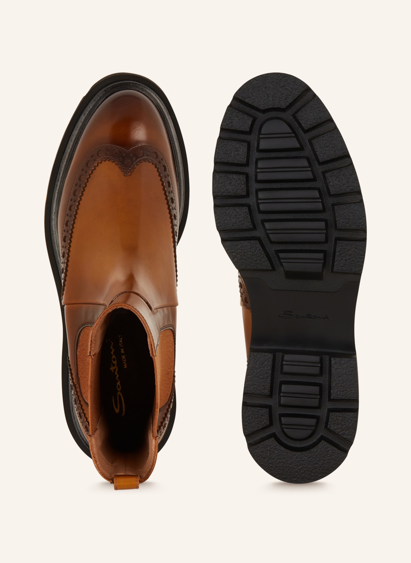 Santoni Chelsea boots FLOES, Color: BROWN (Image 5)