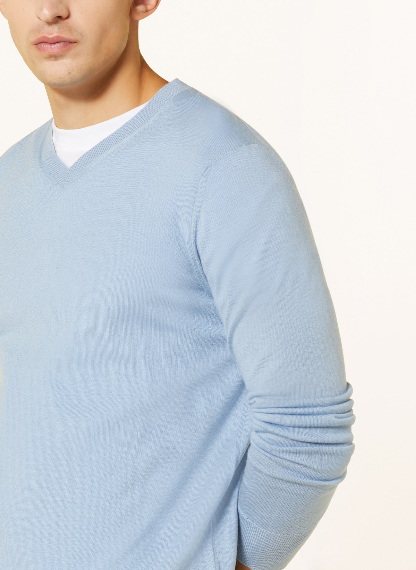 STROKESMAN'S Pullover aus Merinowolle, Farbe: HELLBLAU (Bild 4)