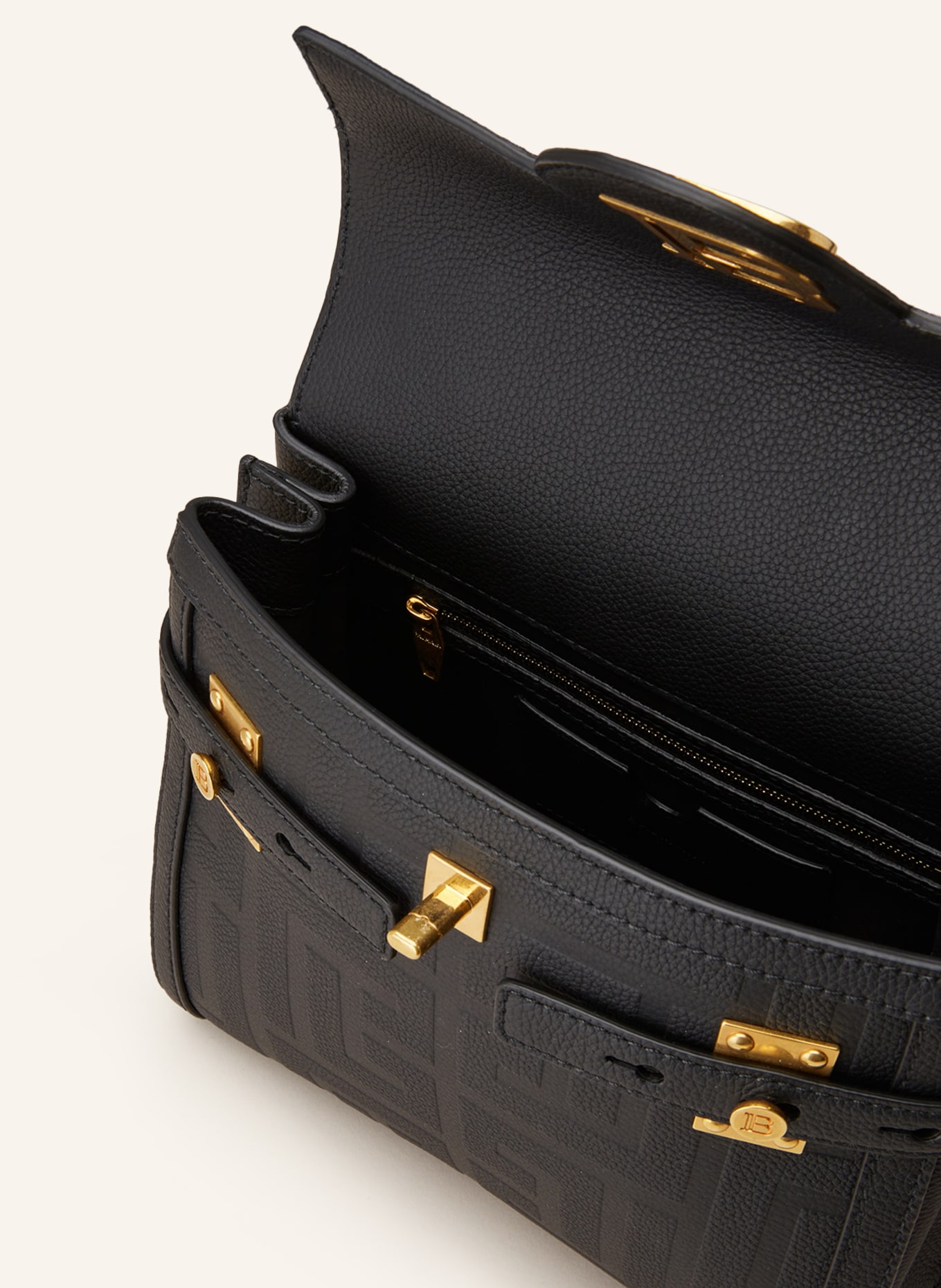 BALMAIN Handbag B-BUZZ 23, Color: BLACK/ GOLD (Image 3)