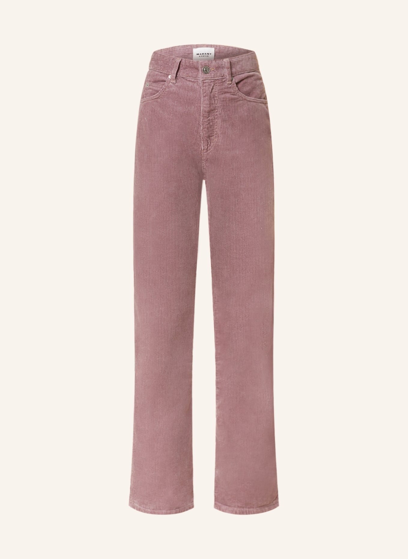 MARANT ÉTOILE Corduroy trousers RWAN, Color: DUSKY PINK (Image 1)