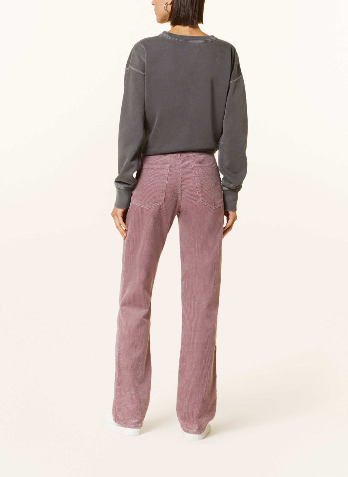 MARANT ÉTOILE Corduroy trousers RWAN, Color: DUSKY PINK (Image 3)