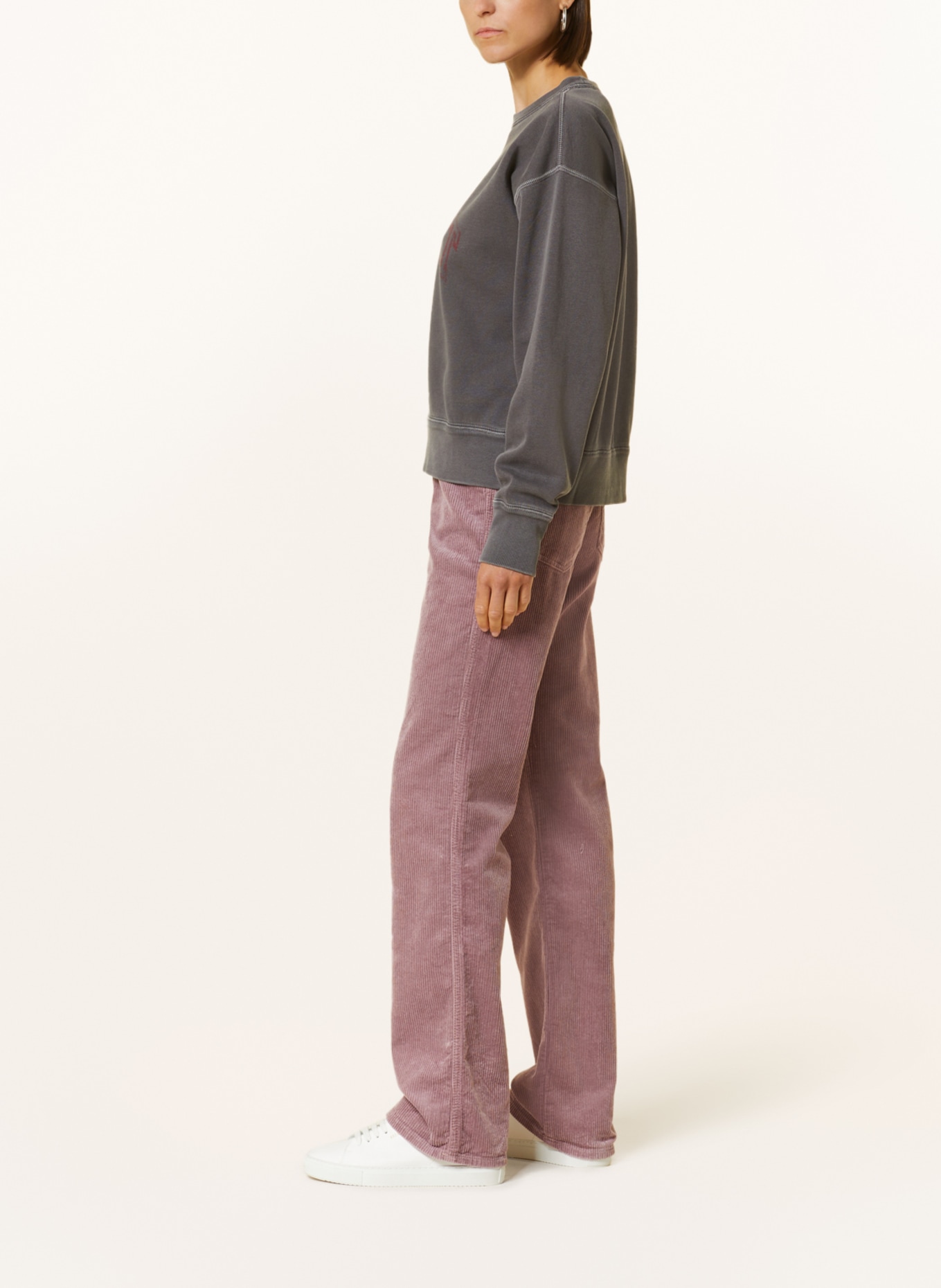 MARANT ÉTOILE Corduroy trousers RWAN, Color: DUSKY PINK (Image 4)