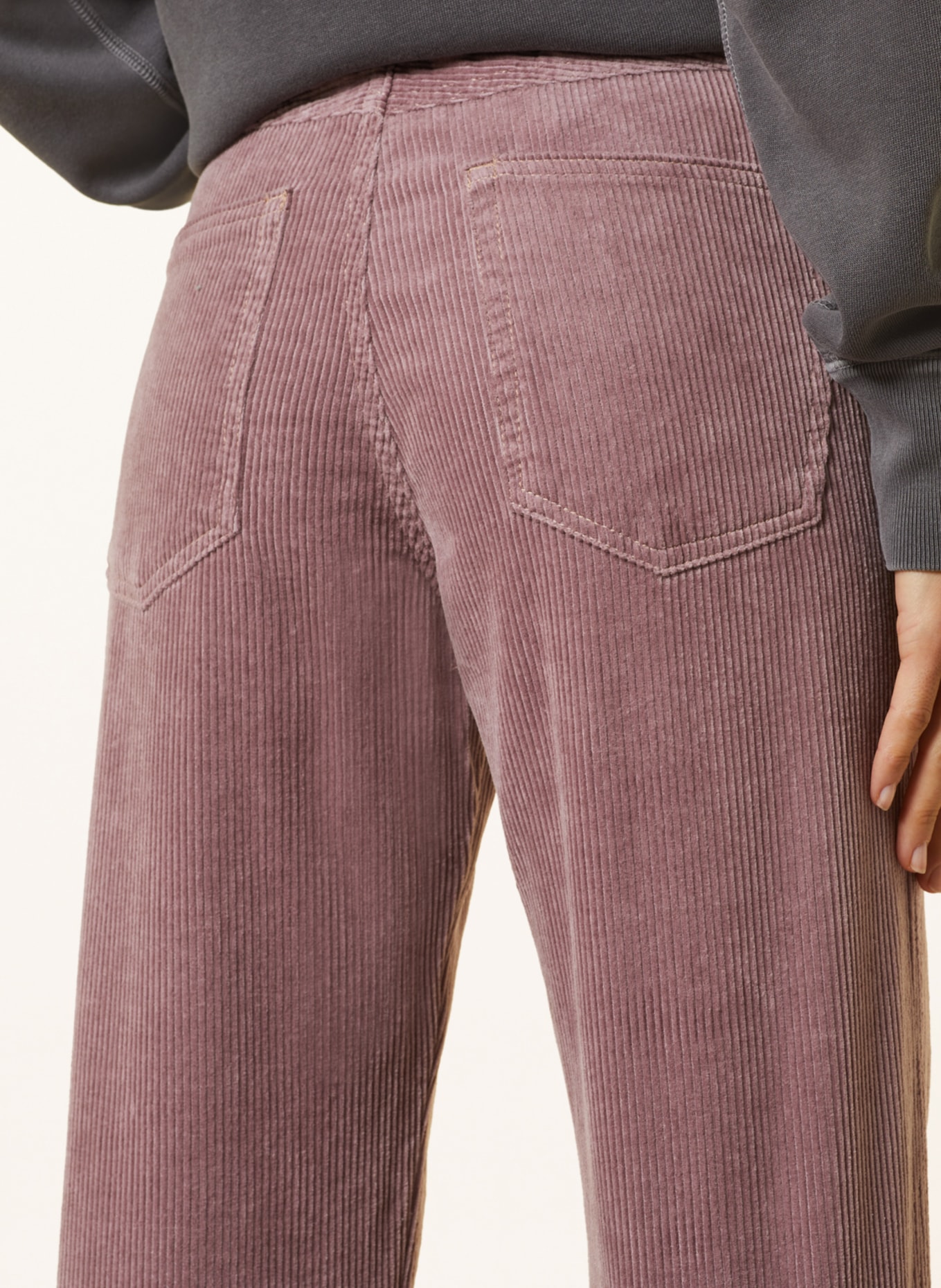 MARANT ÉTOILE Corduroy trousers RWAN, Color: DUSKY PINK (Image 5)