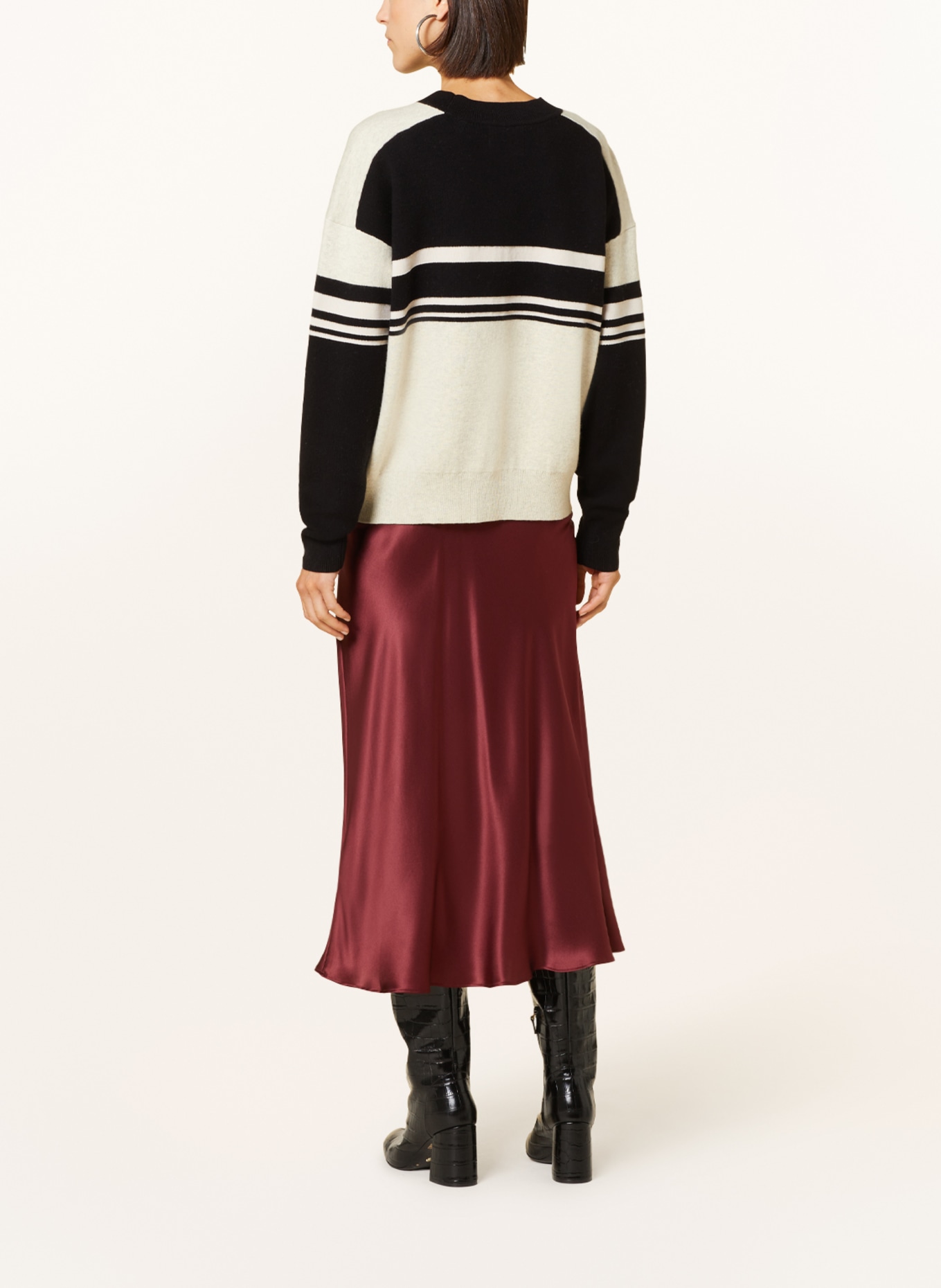 MARANT ÉTOILE Sweater CALLIE, Color: BLACK/ ECRU (Image 3)