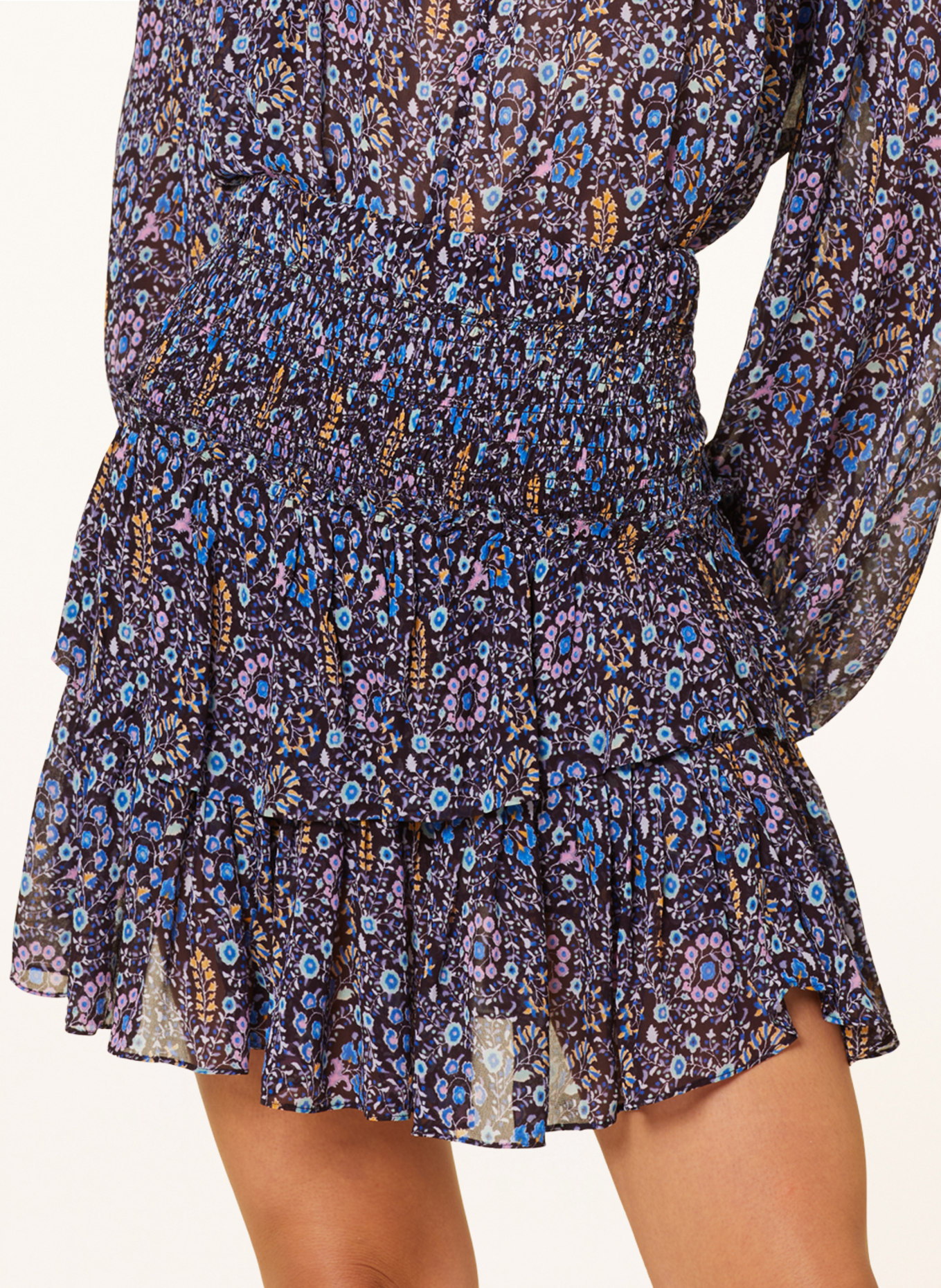 MARANT ÉTOILE Skirt HILARI, Color: BLACK/ BLUE/ PINK (Image 4)
