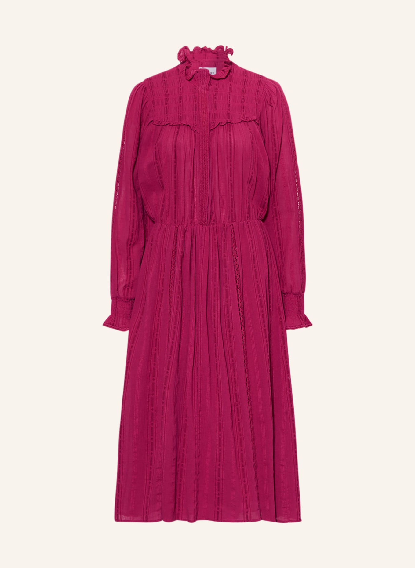 MARANT ÉTOILE Dress IMANY with ruffles, Color: FUCHSIA (Image 1)