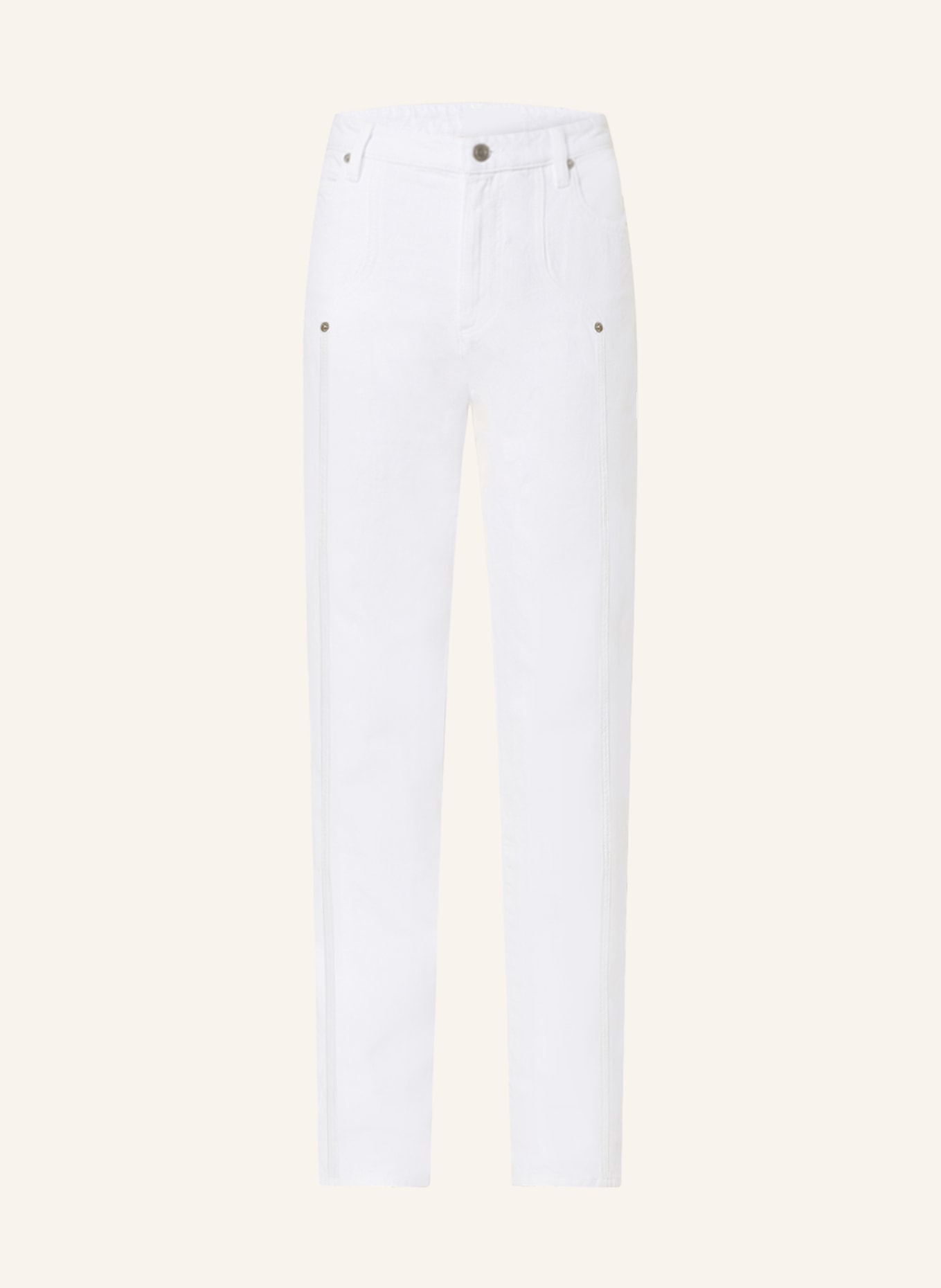 MARANT ÉTOILE Straight jeans VONNY, Color: 20WH white (Image 1)
