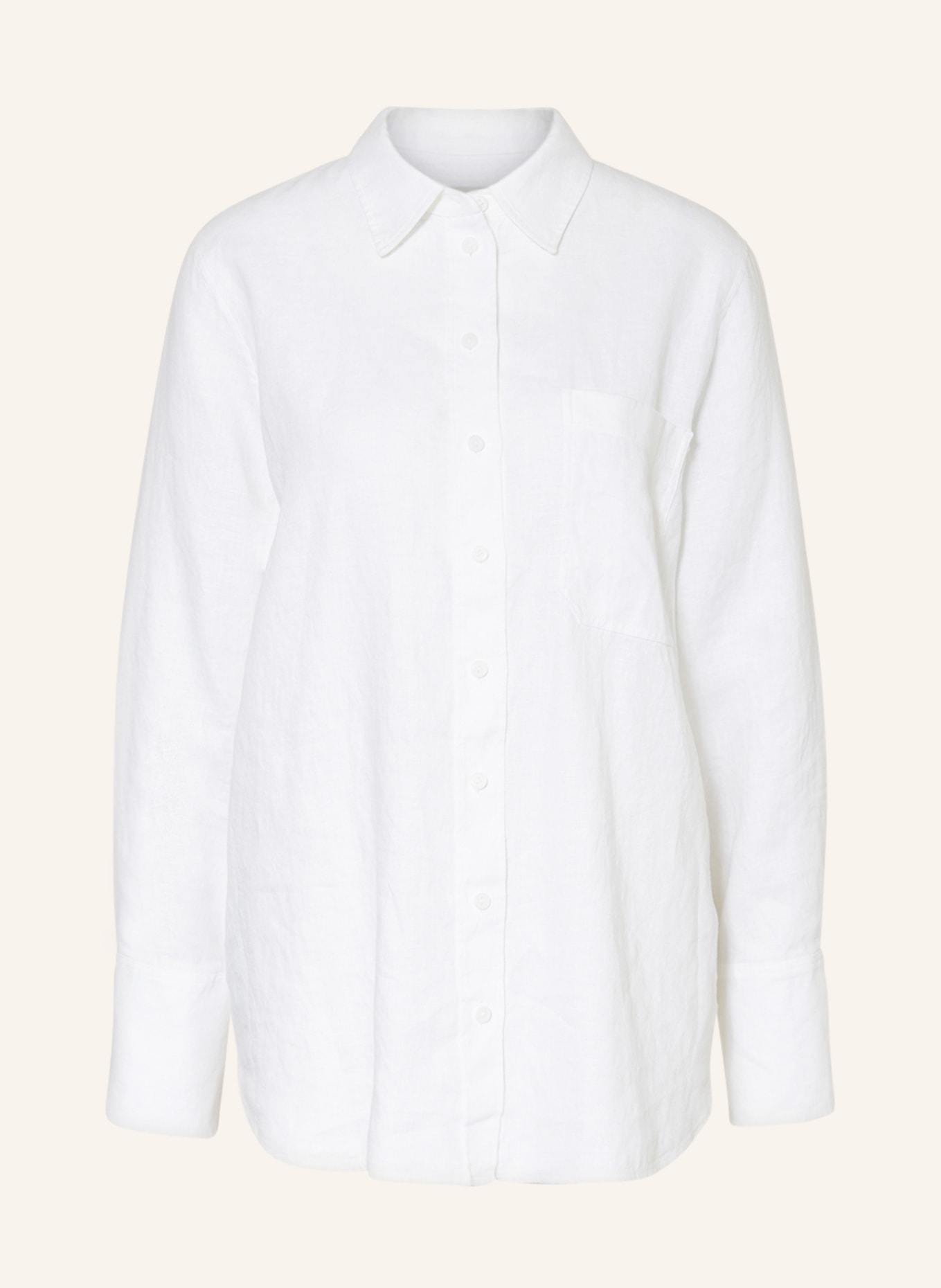 COS Shirt blouse made of linen, Color: WHITE (Image 1)