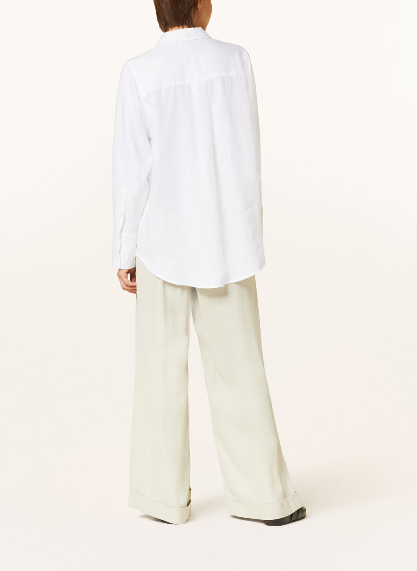 COS Shirt blouse made of linen, Color: WHITE (Image 3)
