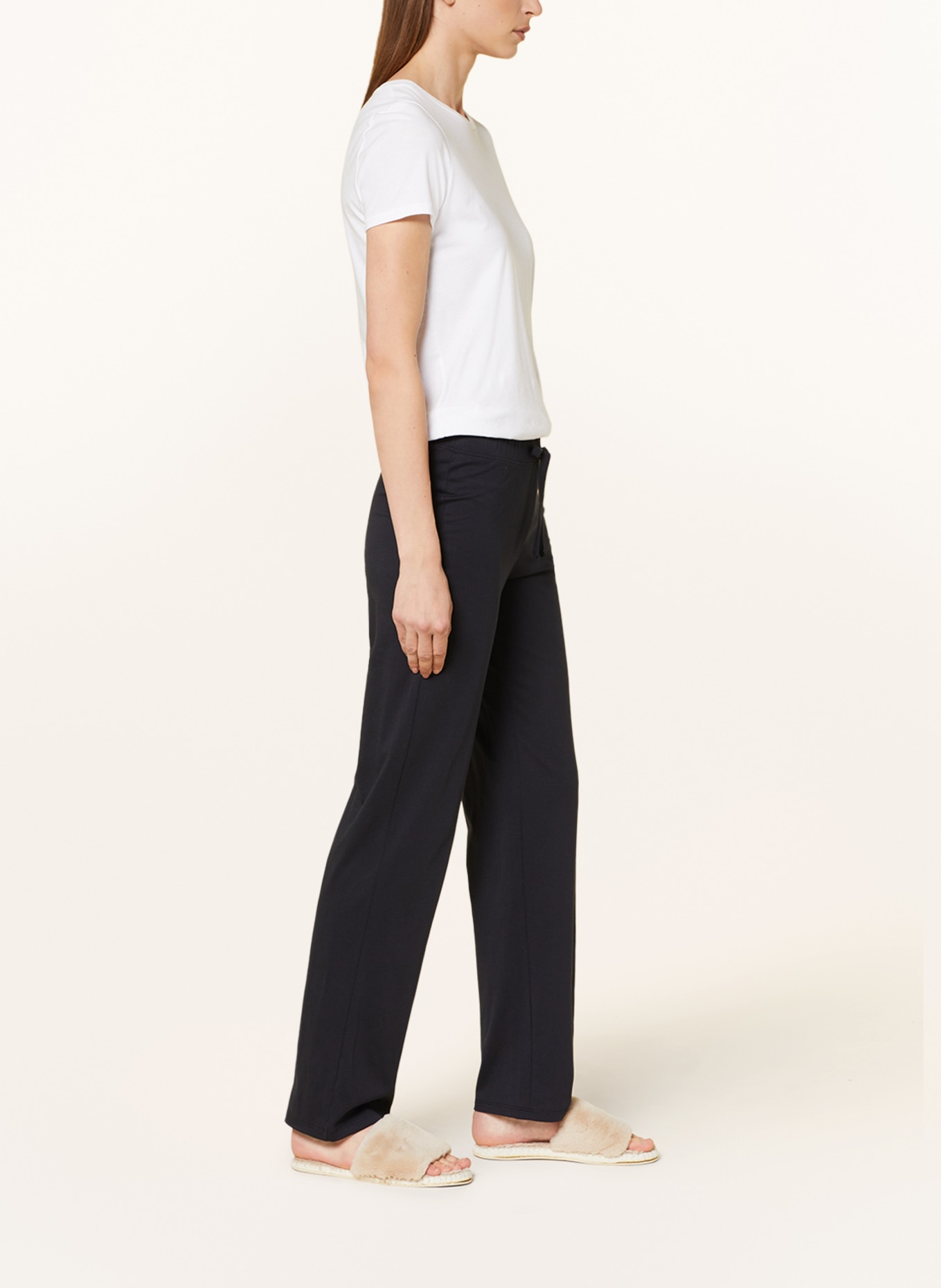 HANRO Loungebroek NATURAL WEAR: ZWART