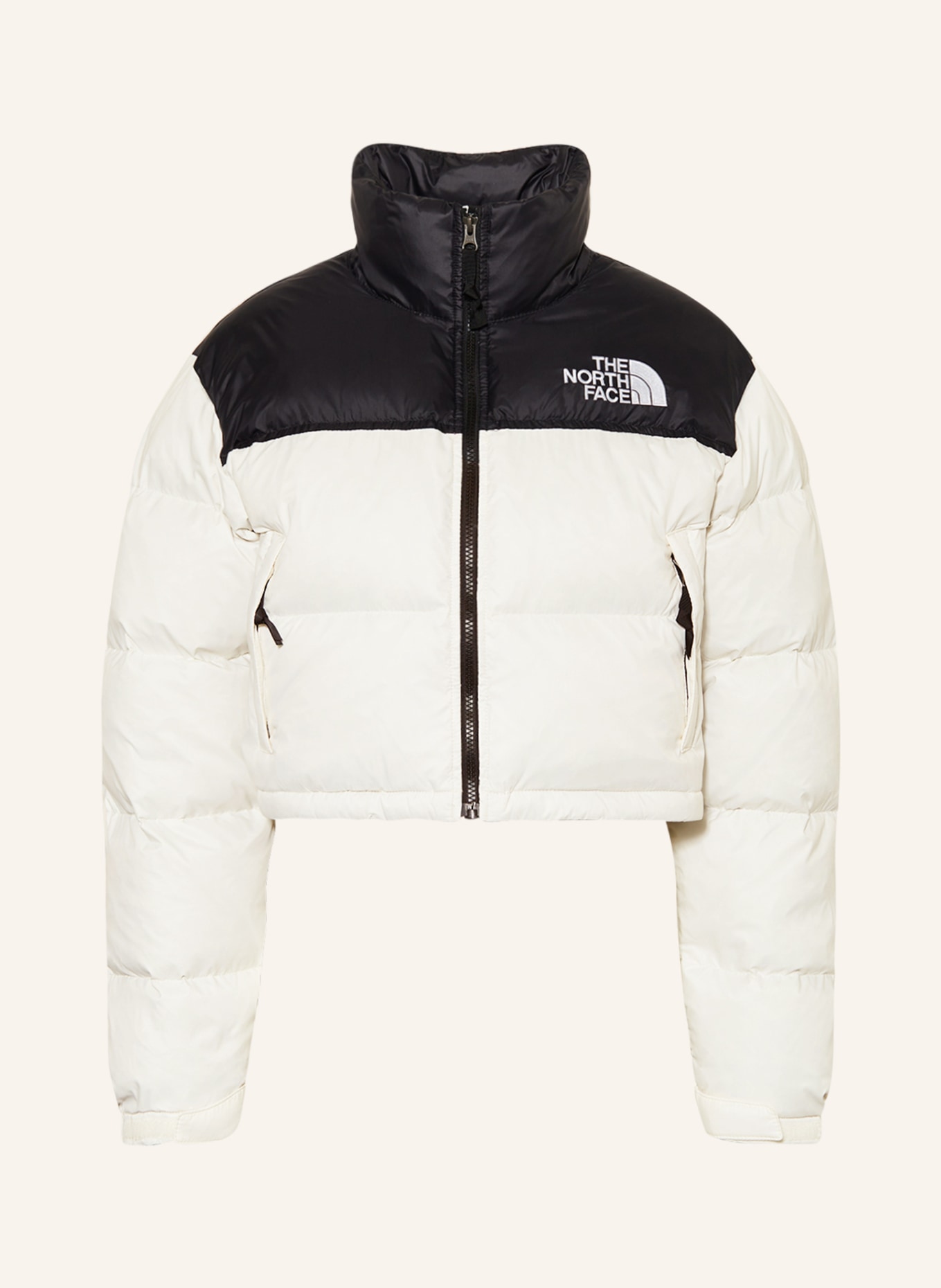 THE NORTH FACE Cropped down jacket, Color: WHITE/ BLACK (Image 1)