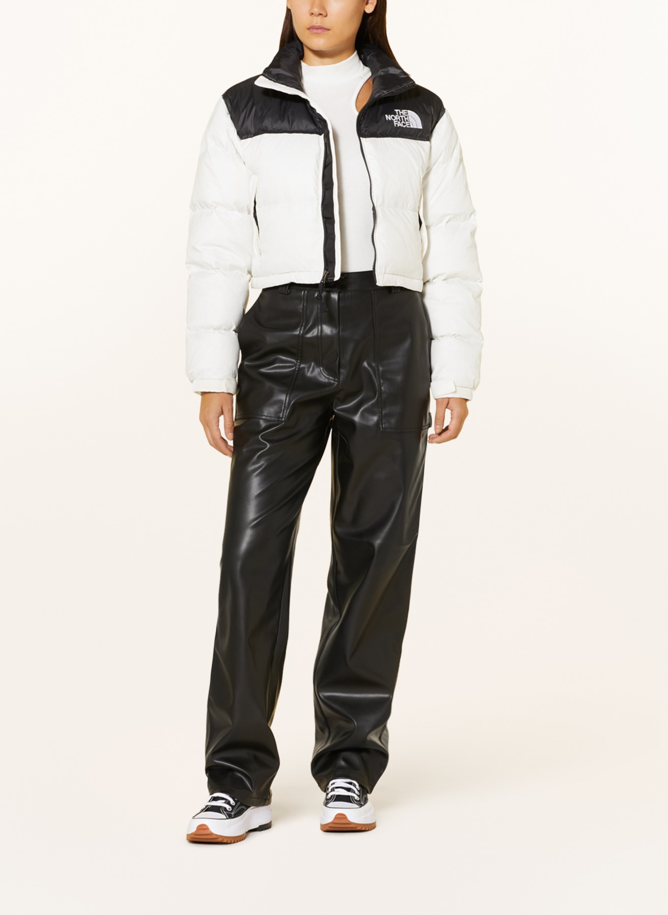 THE NORTH FACE Cropped down jacket, Color: WHITE/ BLACK (Image 2)