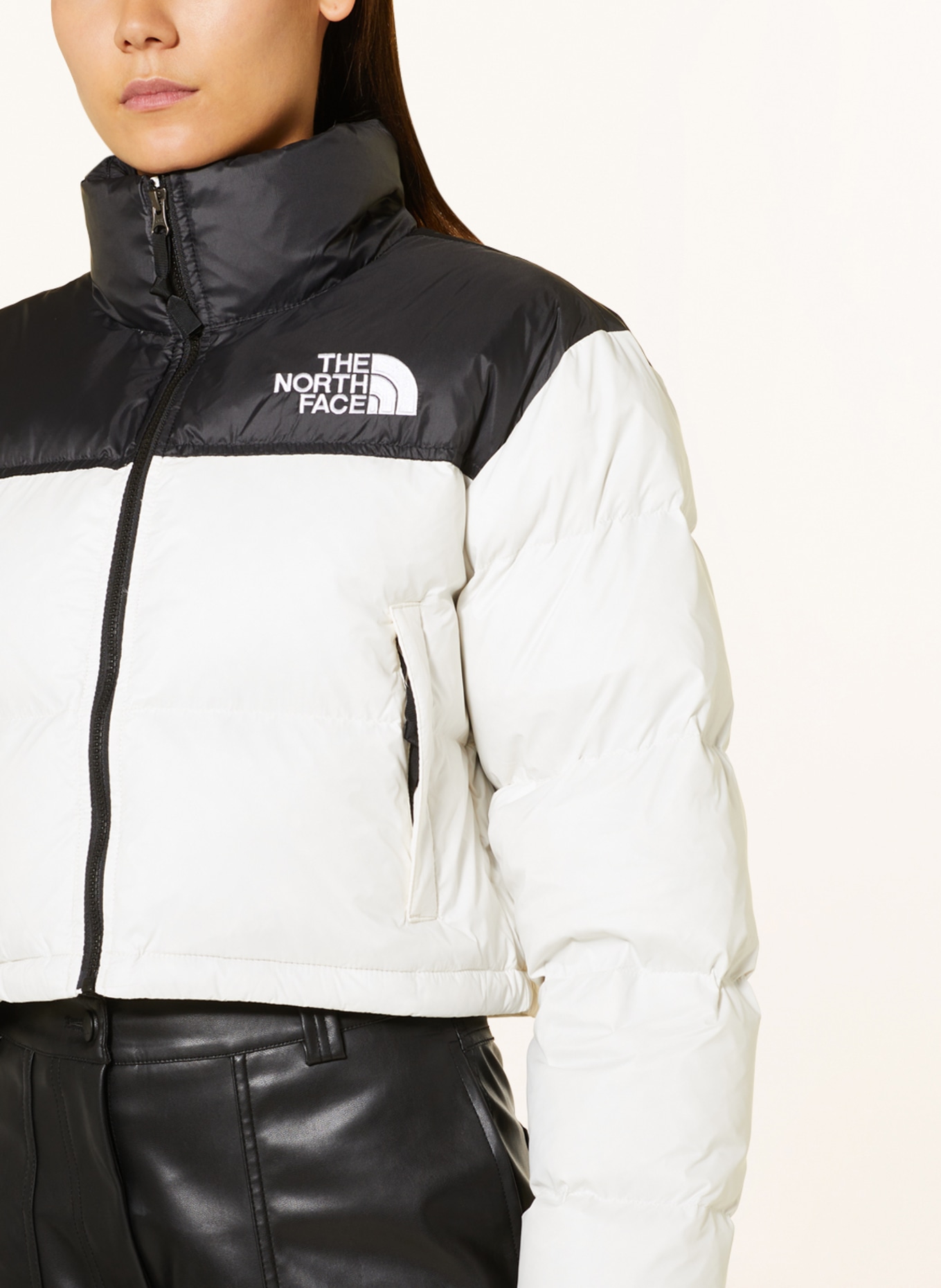 THE NORTH FACE Cropped down jacket, Color: WHITE/ BLACK (Image 4)
