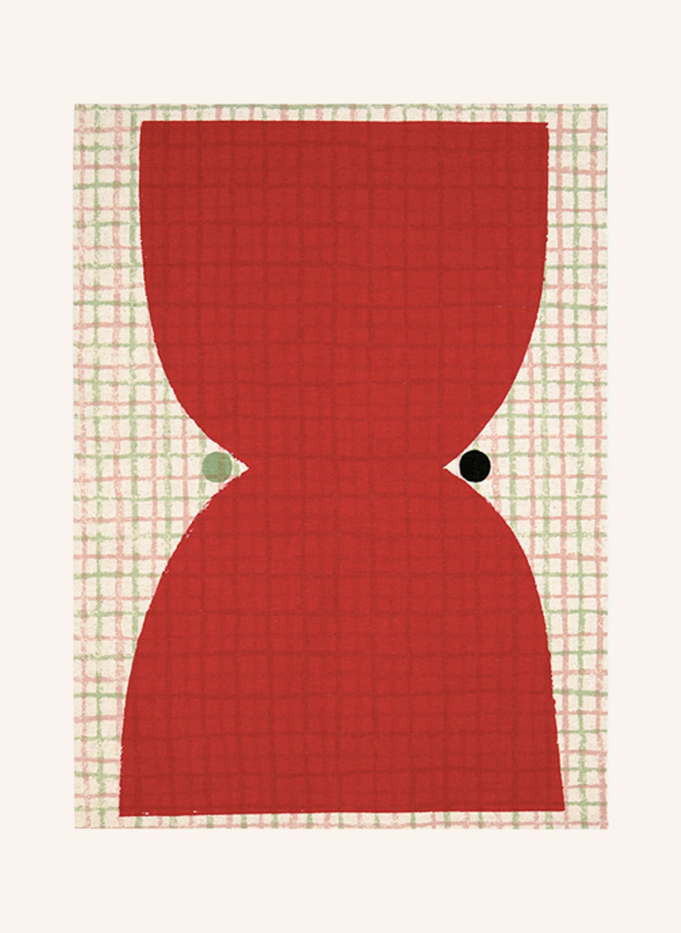 marimekko Dish towel KALENDI, Color: RED/ CREAM/ TEAL (Image 2)