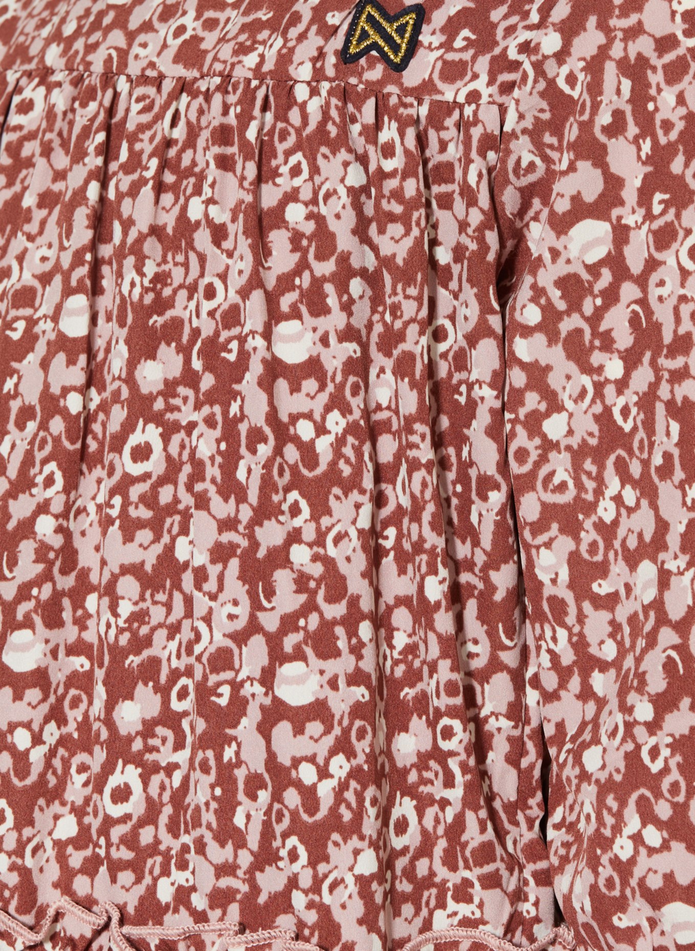 Koko Noko Kleid mit Volants, Farbe: DUNKELROT/ BRAUN (Bild 3)