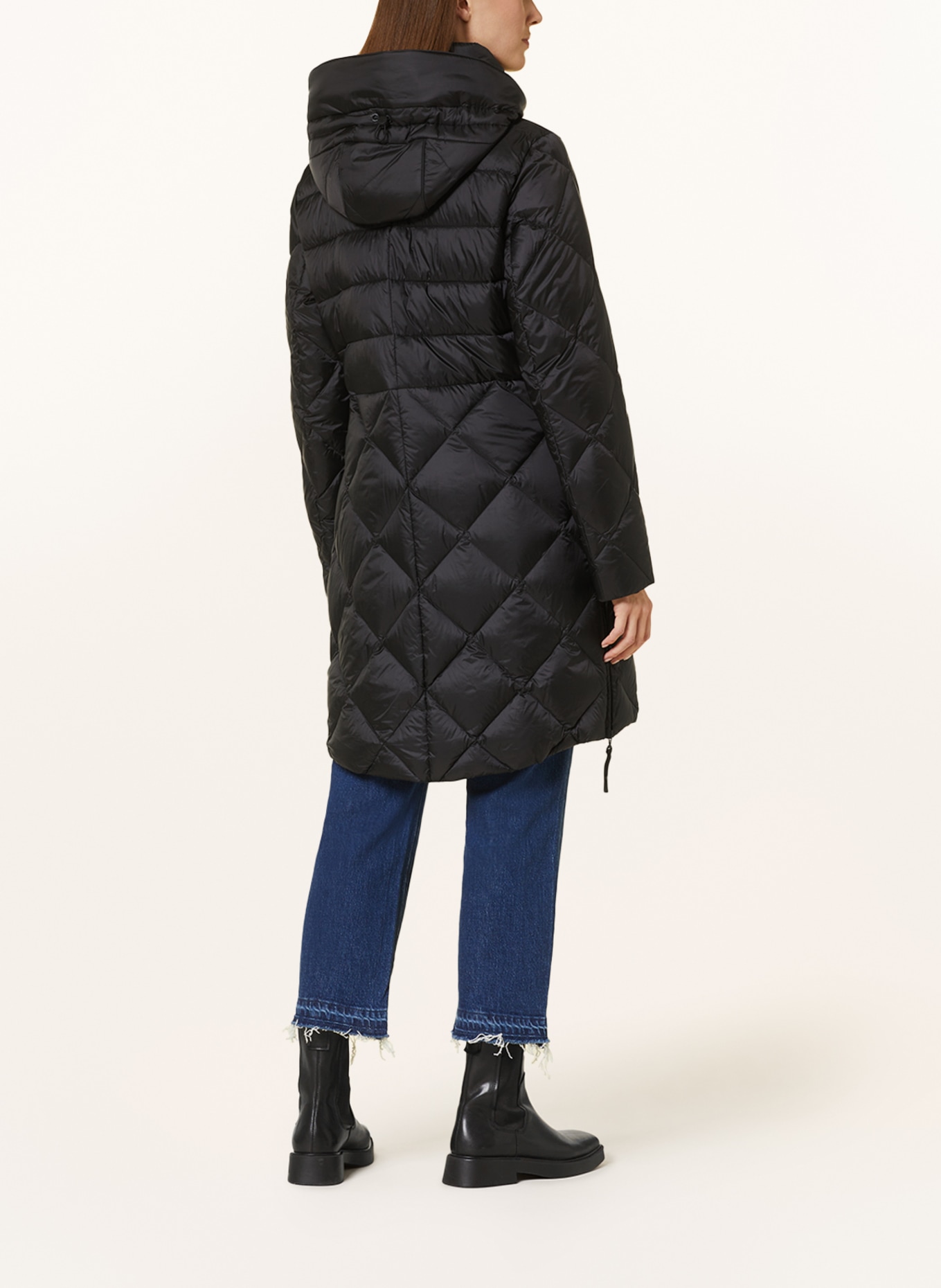 GIL BRET Quilted coat with removable hood, Color: BLACK (Image 3)