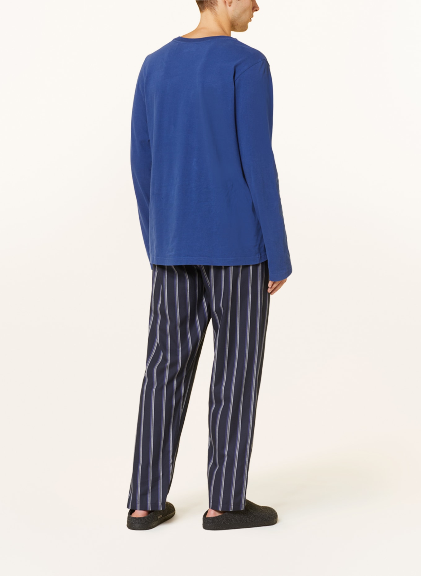 SCHIESSER Pajama pants MIX+RELAX, Color: DARK BLUE/ BLUE/ WHITE (Image 3)