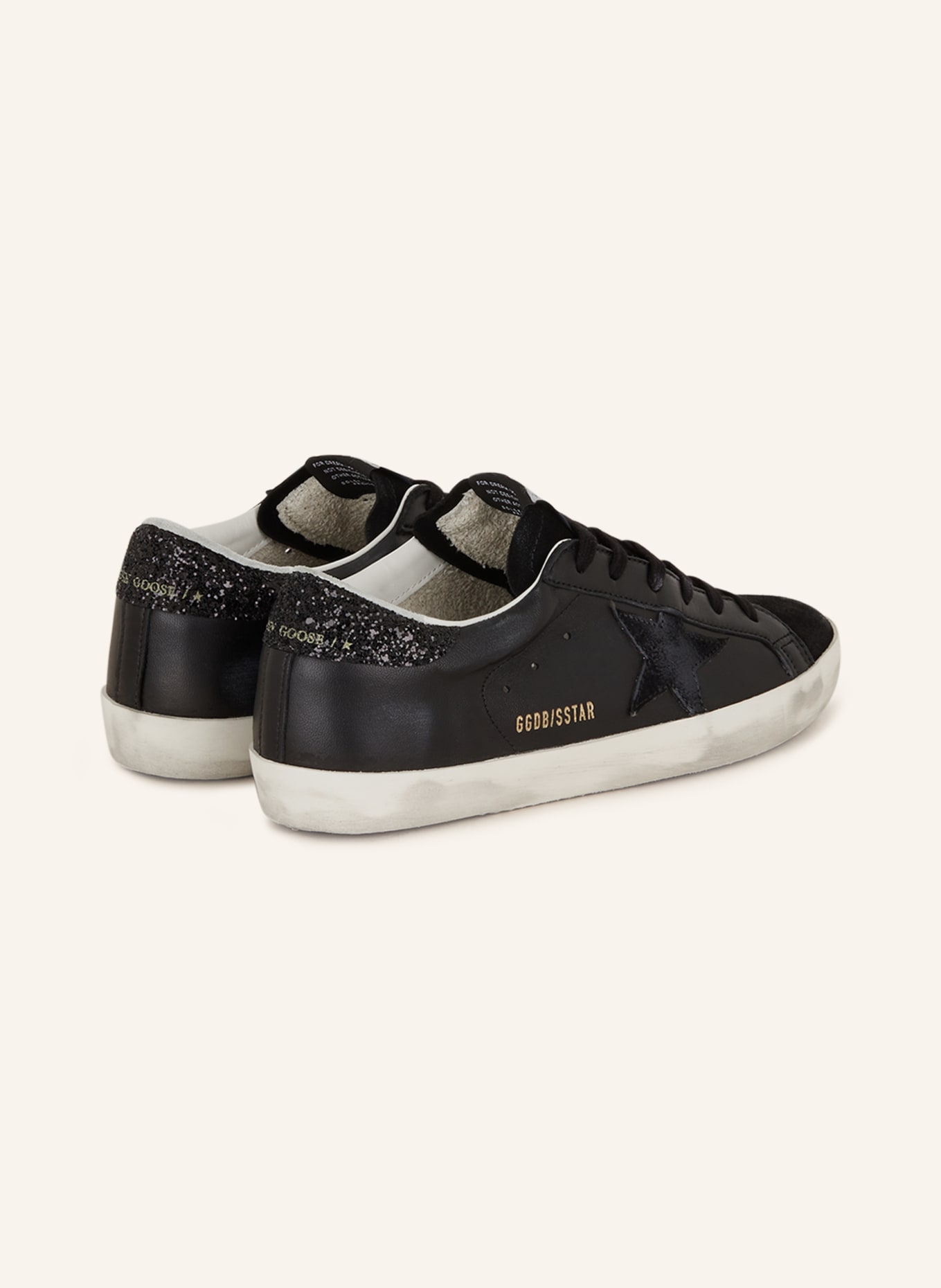 GOLDEN GOOSE Sneakers SUPER-STAR with sequins, Color: BLACK (Image 2)