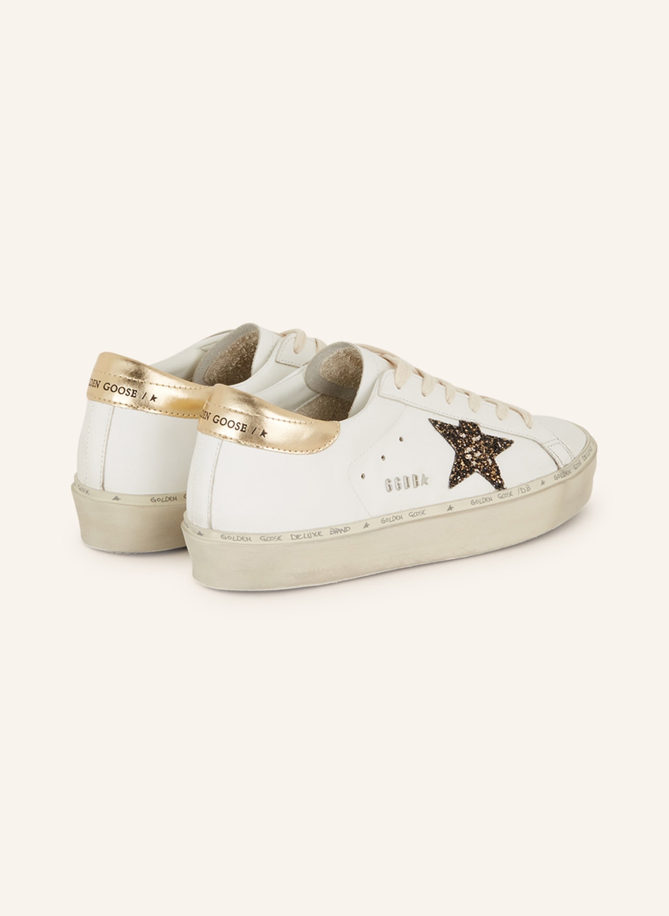 GOLDEN GOOSE Sneakers HI STAR with sequins, Color: WHITE (Image 2)