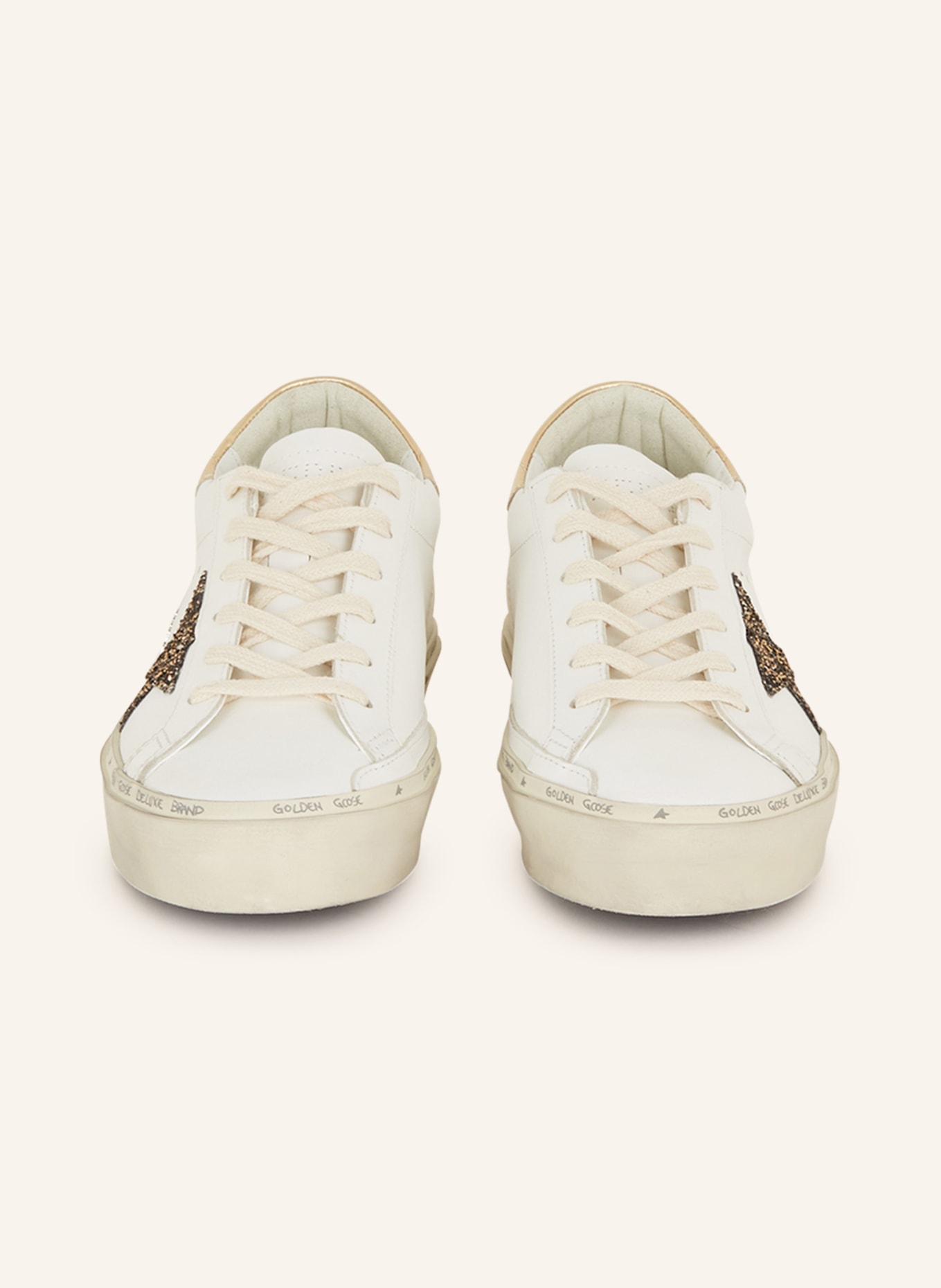 GOLDEN GOOSE Sneakers HI STAR with sequins, Color: WHITE (Image 3)