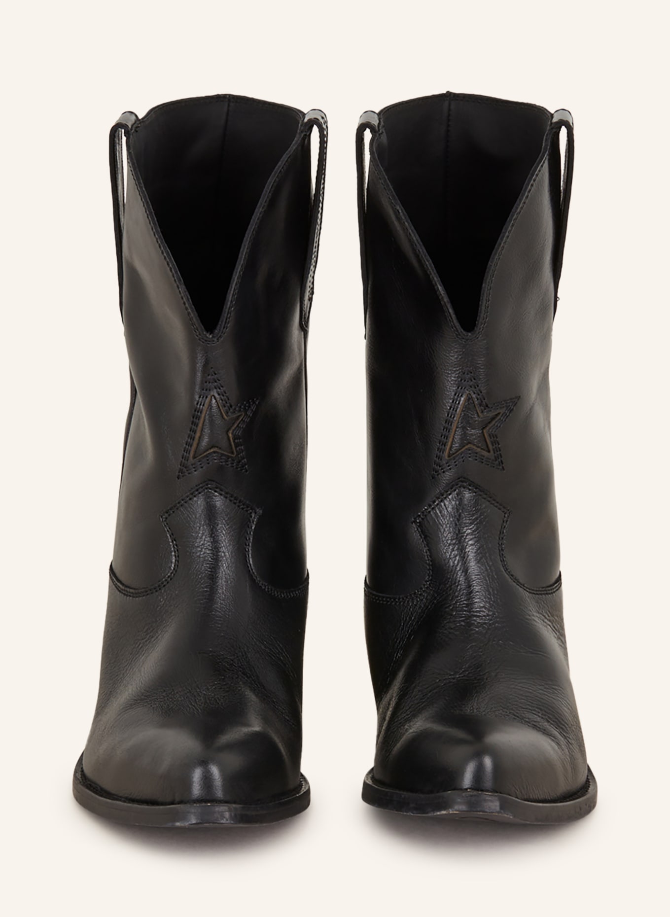 GOLDEN GOOSE Cowboy boots WISH STAR, Color: BLACK (Image 3)