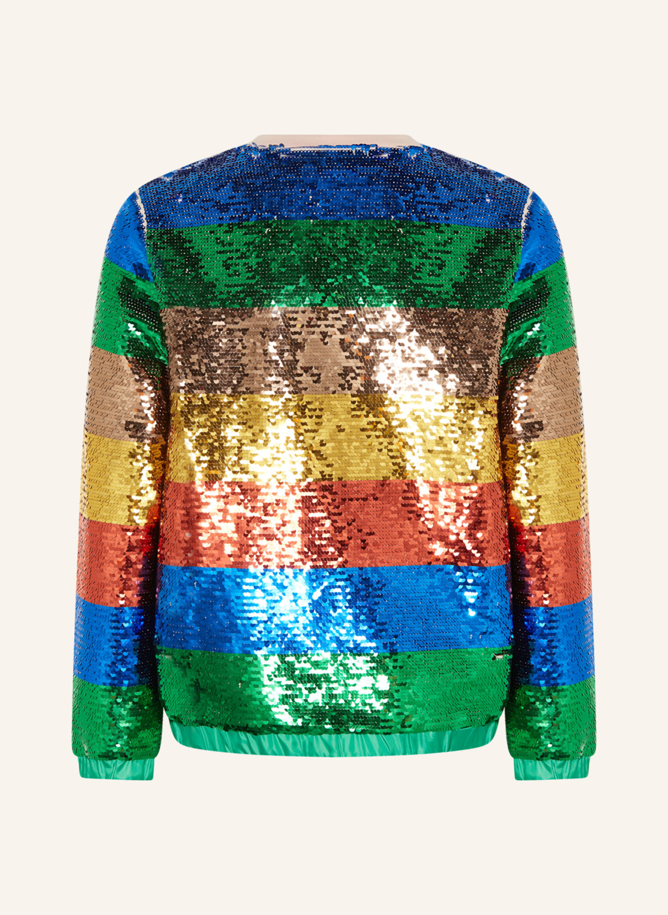 STELLA McCARTNEY KIDS Sweatshirt mit Pailletten, Farbe: BLAU/ GRÜN/ GOLD (Bild 2)