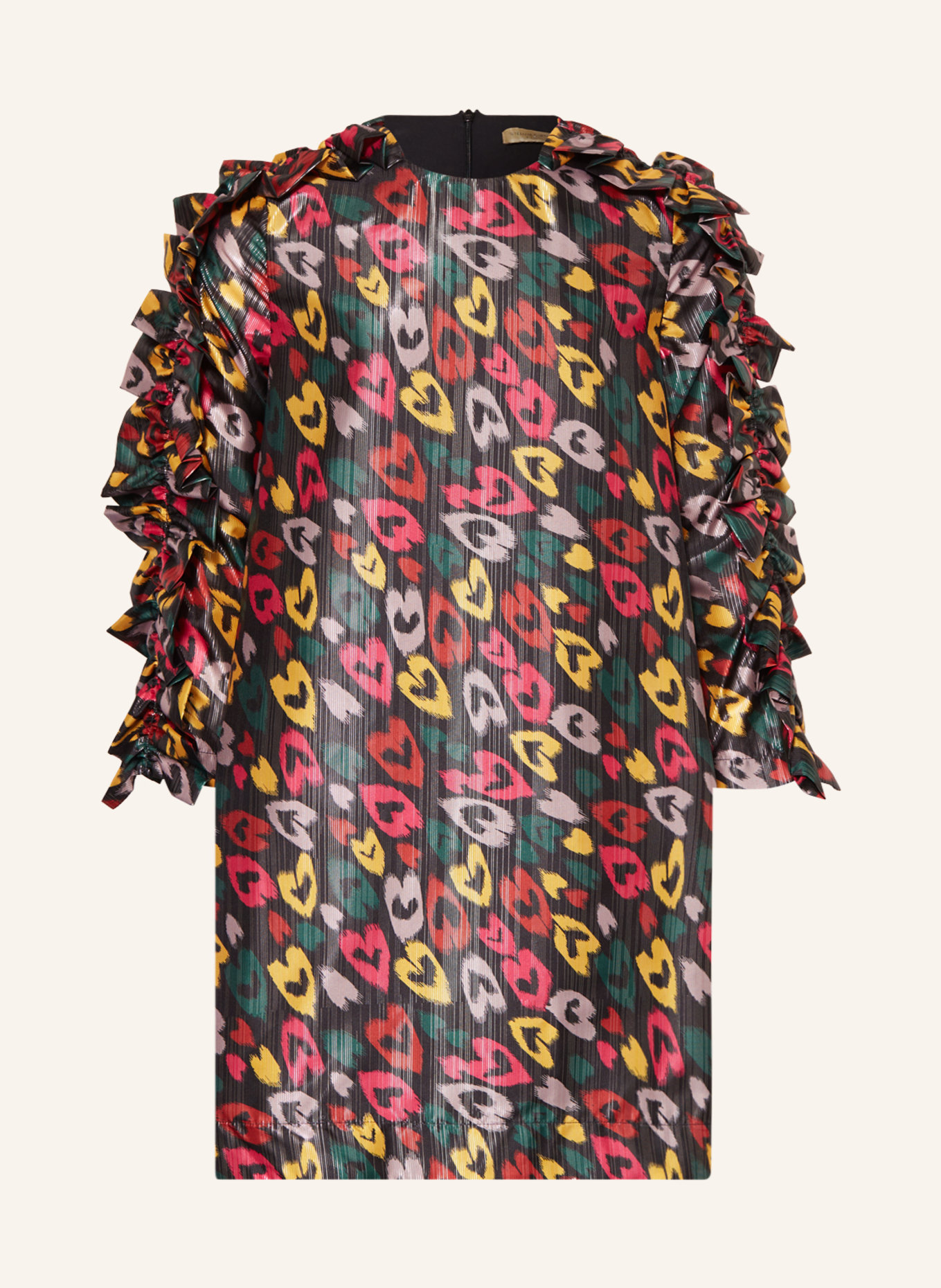 STELLA McCARTNEY KIDS Sukienka z falbankami, Kolor: 930AG BLACK/SILVER (Obrazek 1)