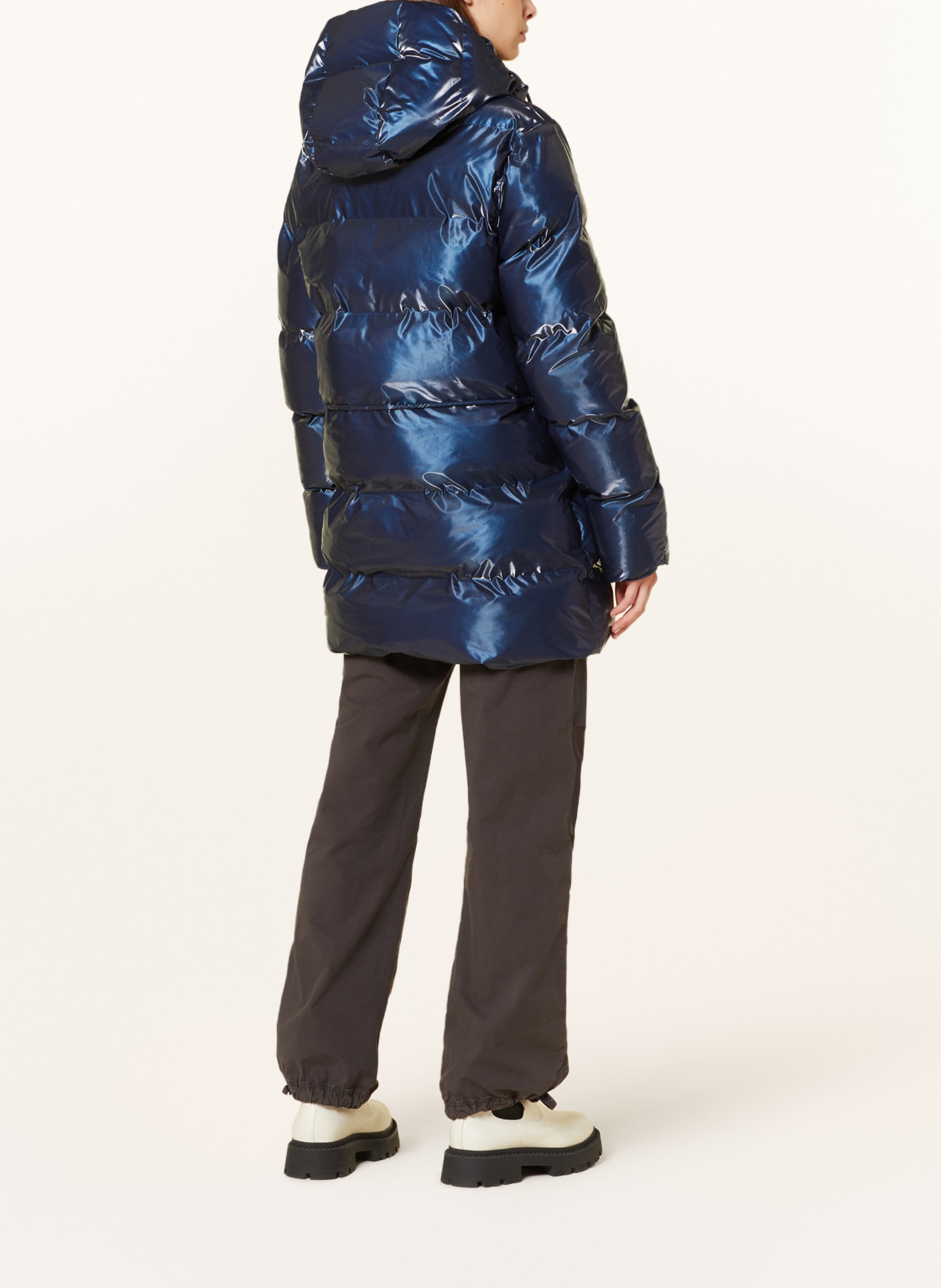 RAINS Quilted jacket ALTA PUFFER PARKA, Color: BLUE (Image 3)