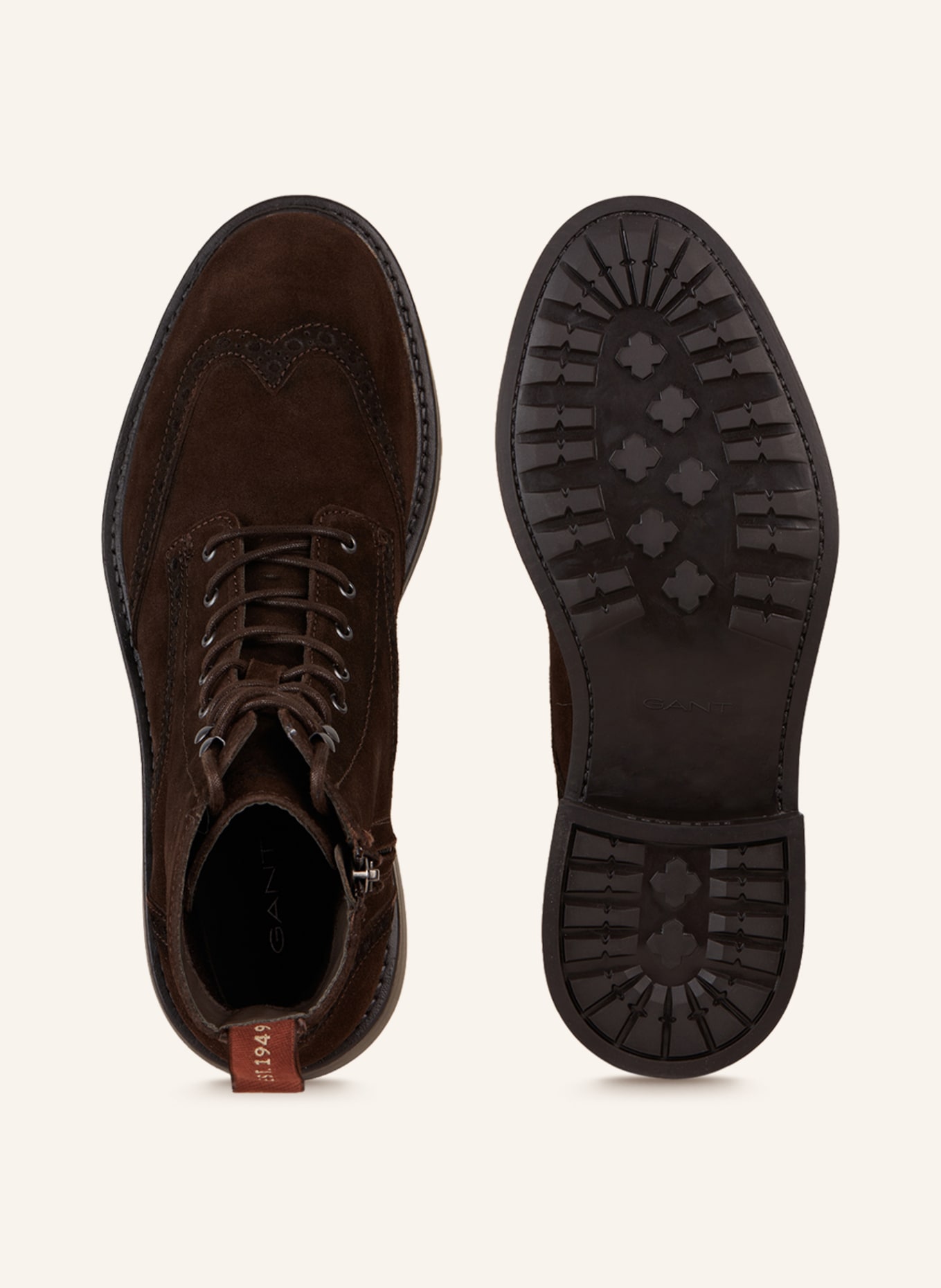 GANT Šněrovací kotníčkové boty MILLBRO, Barva: TMAVĚ HNĚDÁ (Obrázek 6)