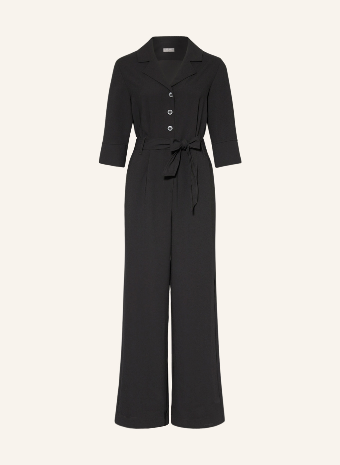 MOS MOSH Jumpsuit MMCISMO with 3/4 sleeves, Color: BLACK (Image 1)