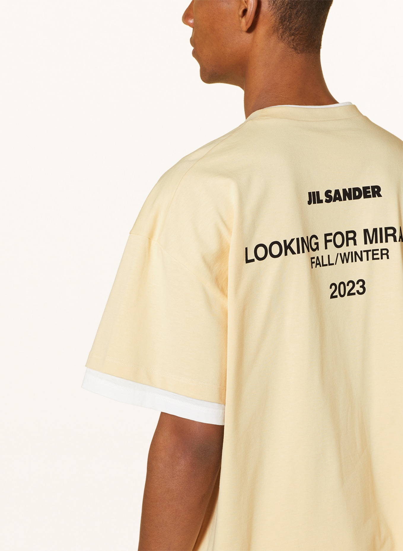 JIL SANDER T-shirt, Color: LIGHT YELLOW (Image 4)