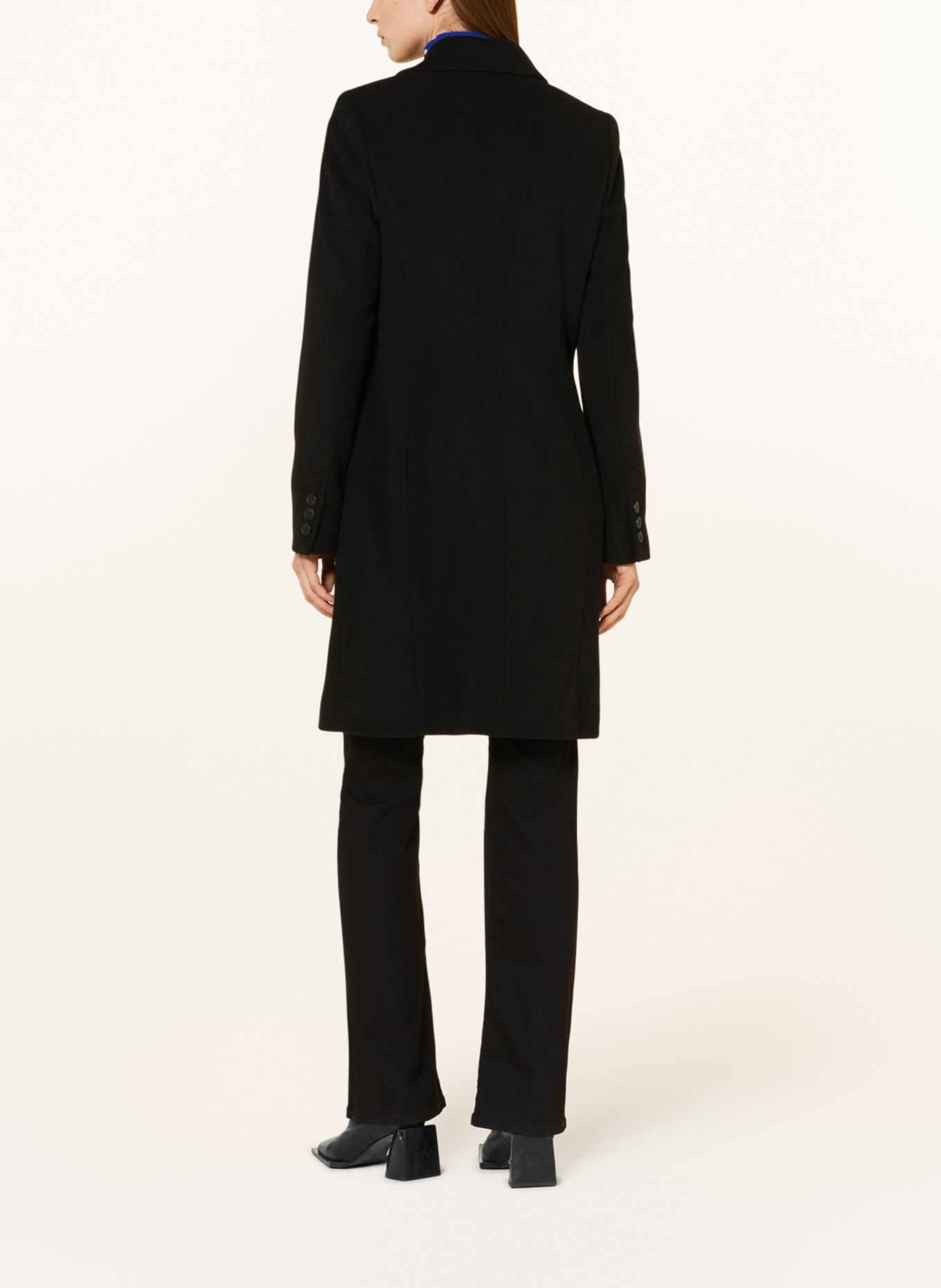 FUCHS SCHMITT Wool coat, Color: BLACK (Image 3)