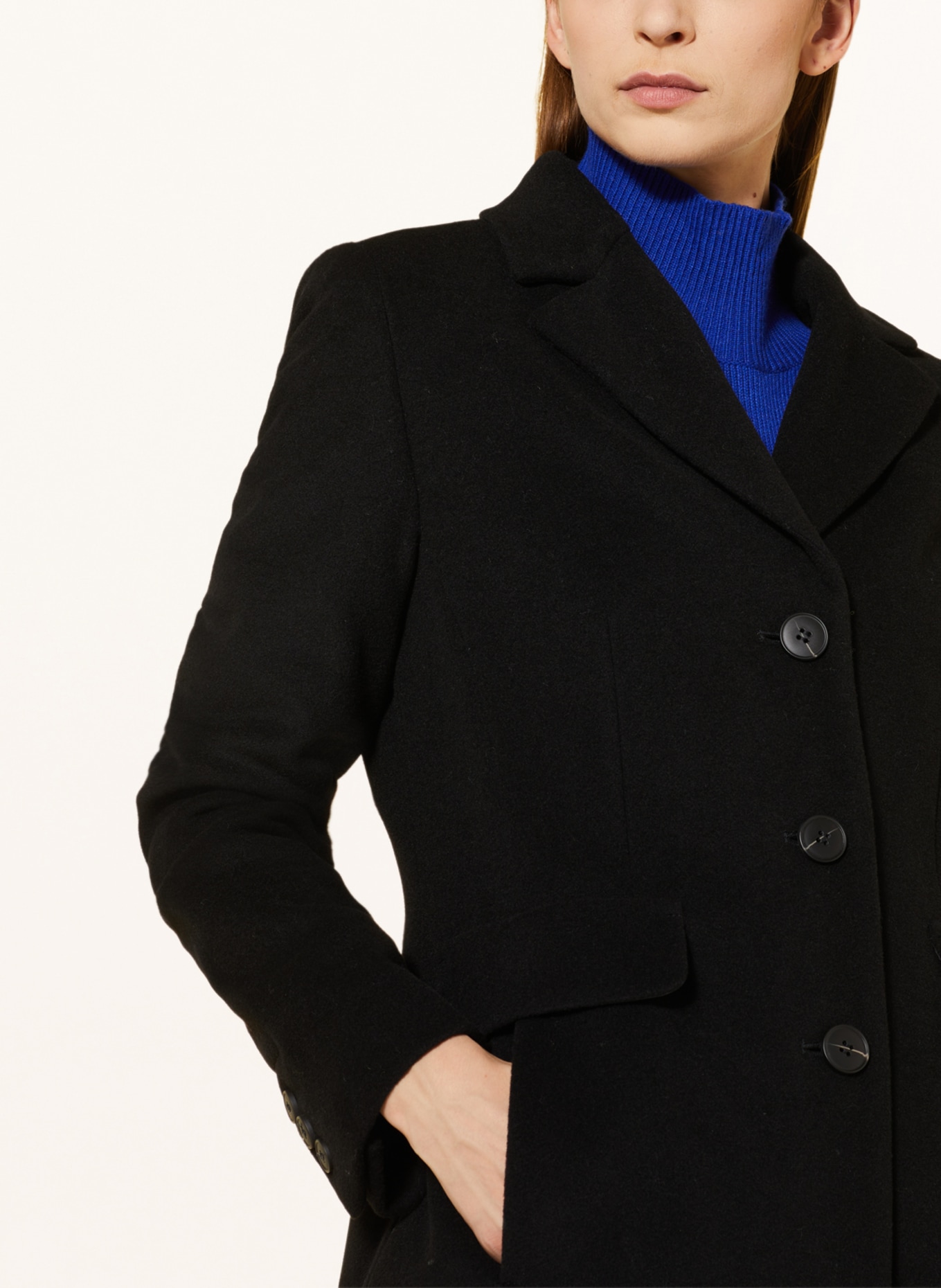 FUCHS SCHMITT Wool coat, Color: BLACK (Image 4)