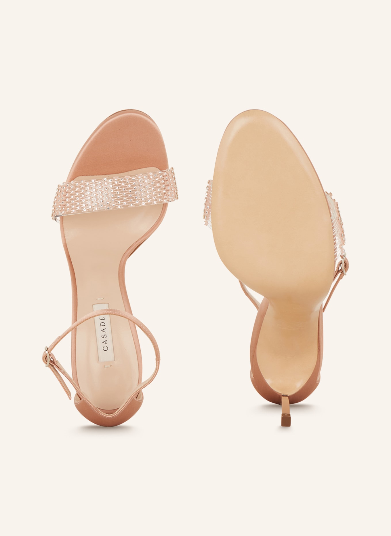 CASADEI Sandals BLADE TWENTIES with decorative gems, Color: ROSE (Image 5)