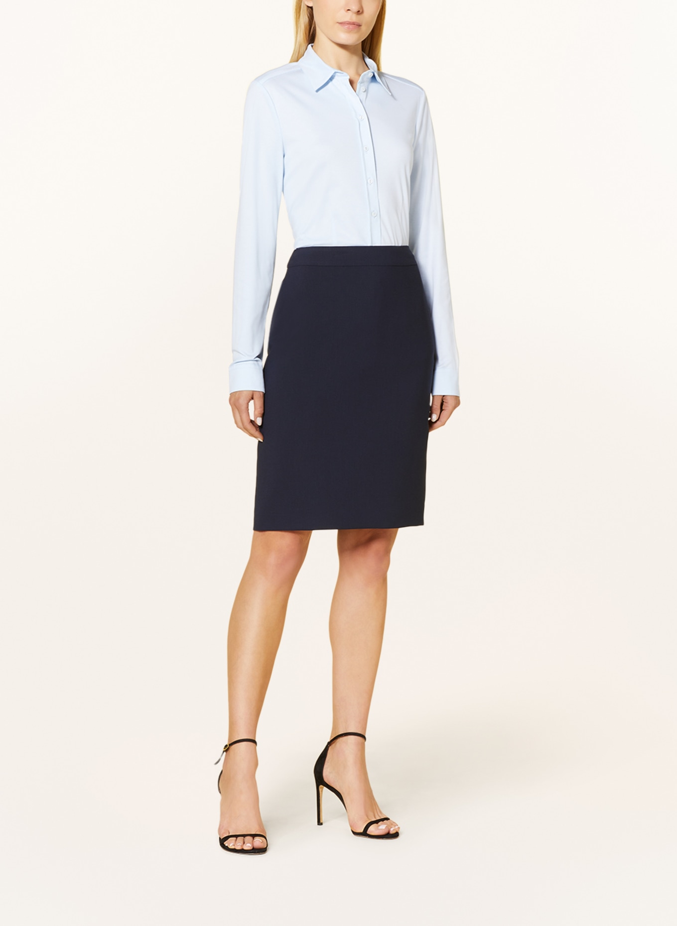 s.Oliver BLACK LABEL Rok: DONKERBLAUW